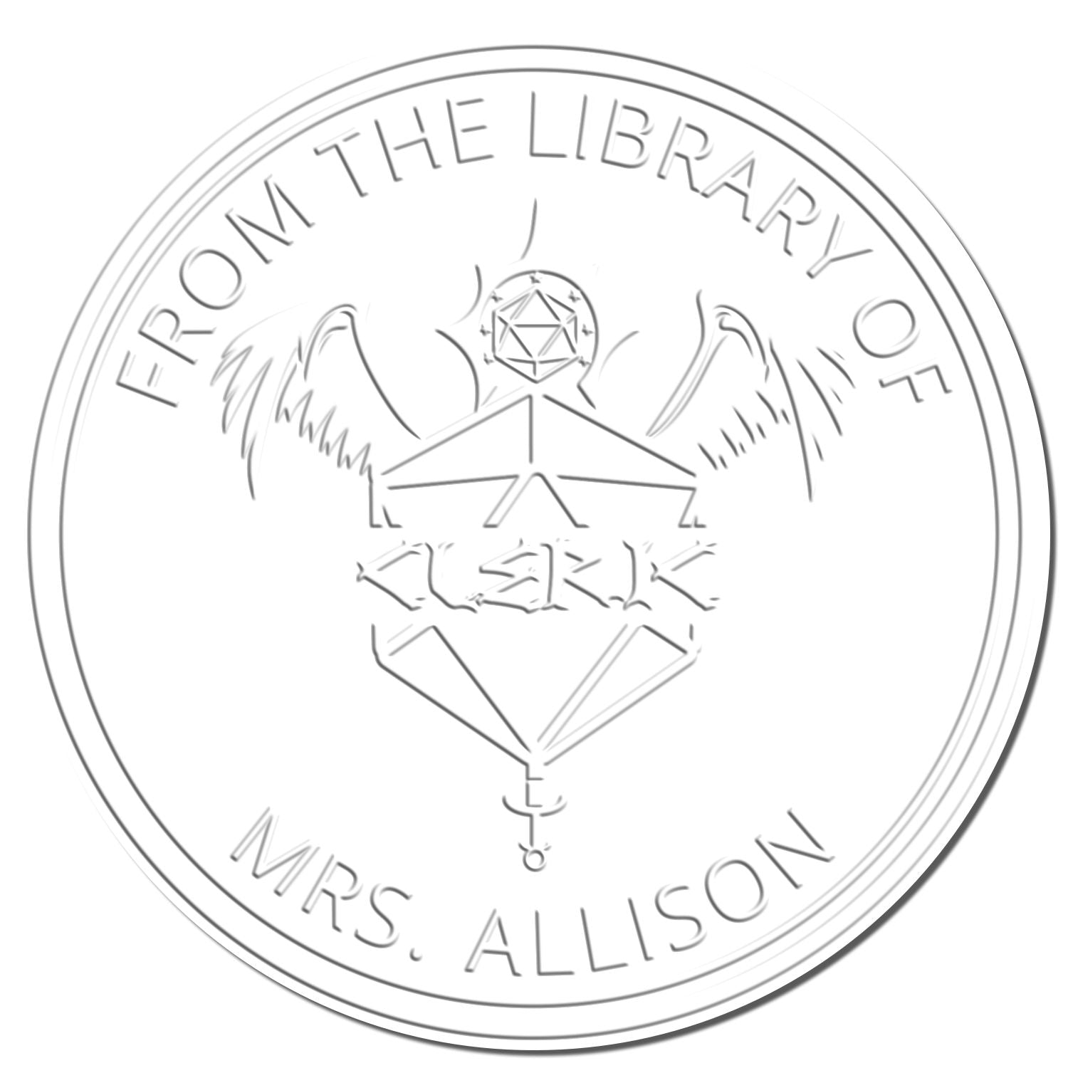 Soft Quiver of Ehlonna Gamer Custom-Made Library Seal - Engineer Seal Stamps