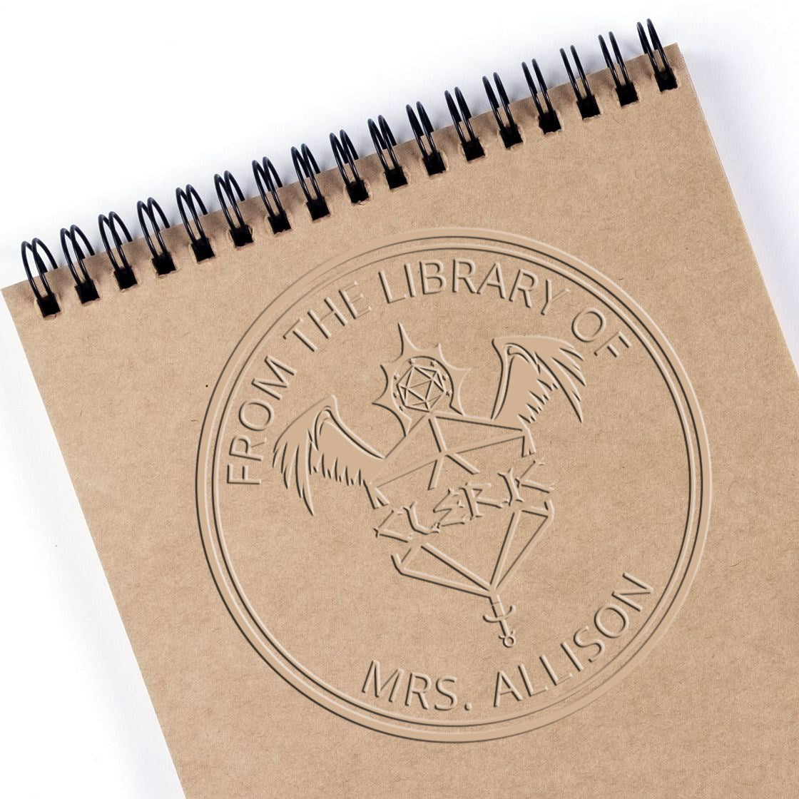 Quiver of Ehlonna Gamer Handheld Personalized Book Plate Embossing Seal