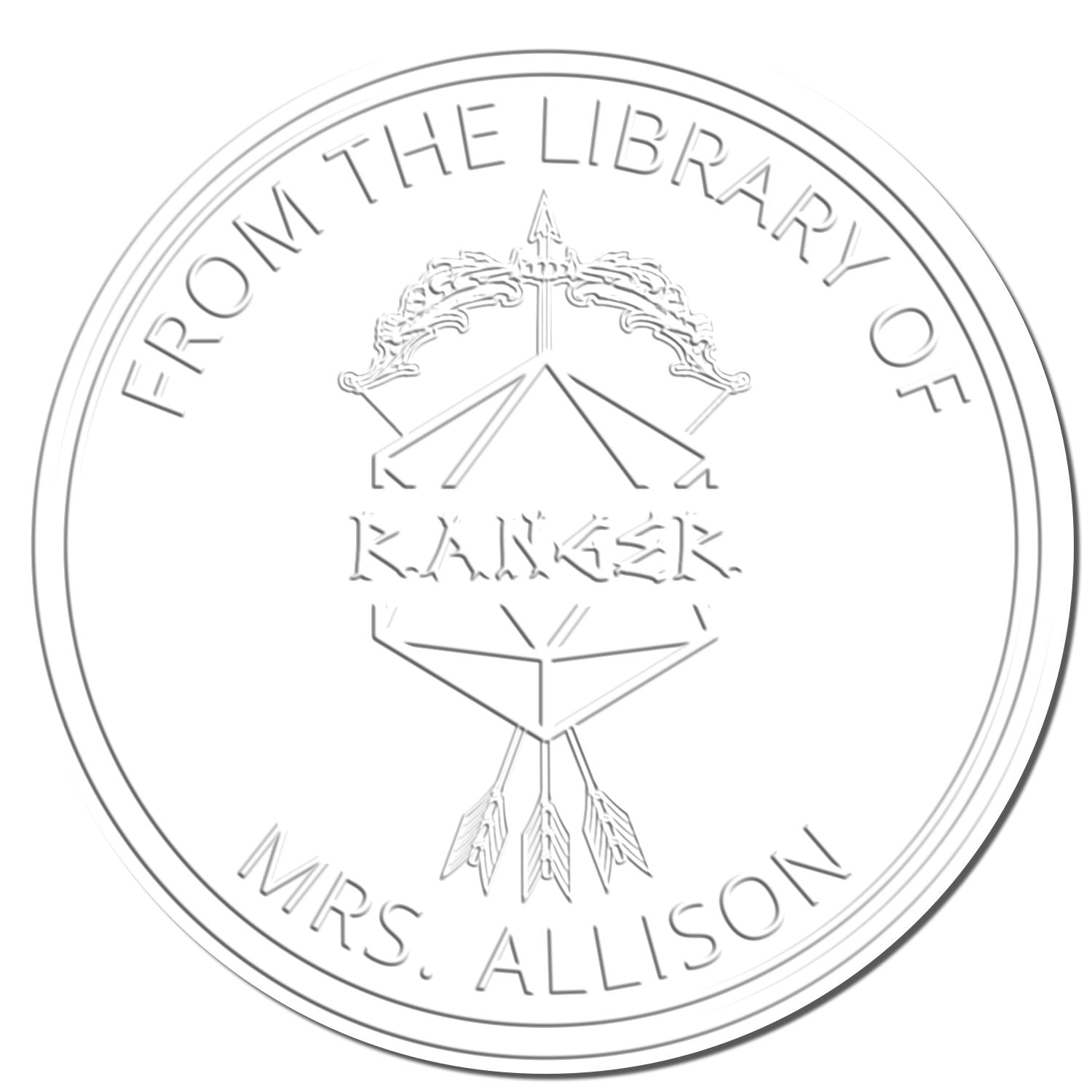 Soft Wings of Flying Gamer Custom-Made Book Ownership Embosser - Engineer Seal Stamps