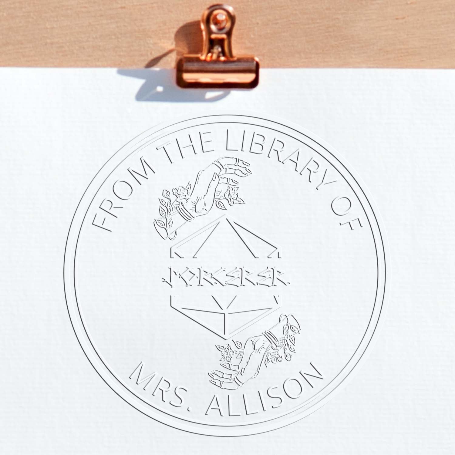Soft Gloves of Thievery Gamer Custom-Made Book Ownership Embossing Seal
