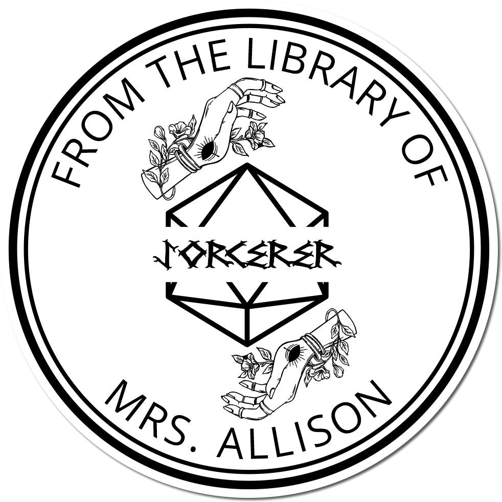 Gloves of Thievery Gamer Pre-Inked Customizable Book Return Stamp - Engineer Seal Stamps