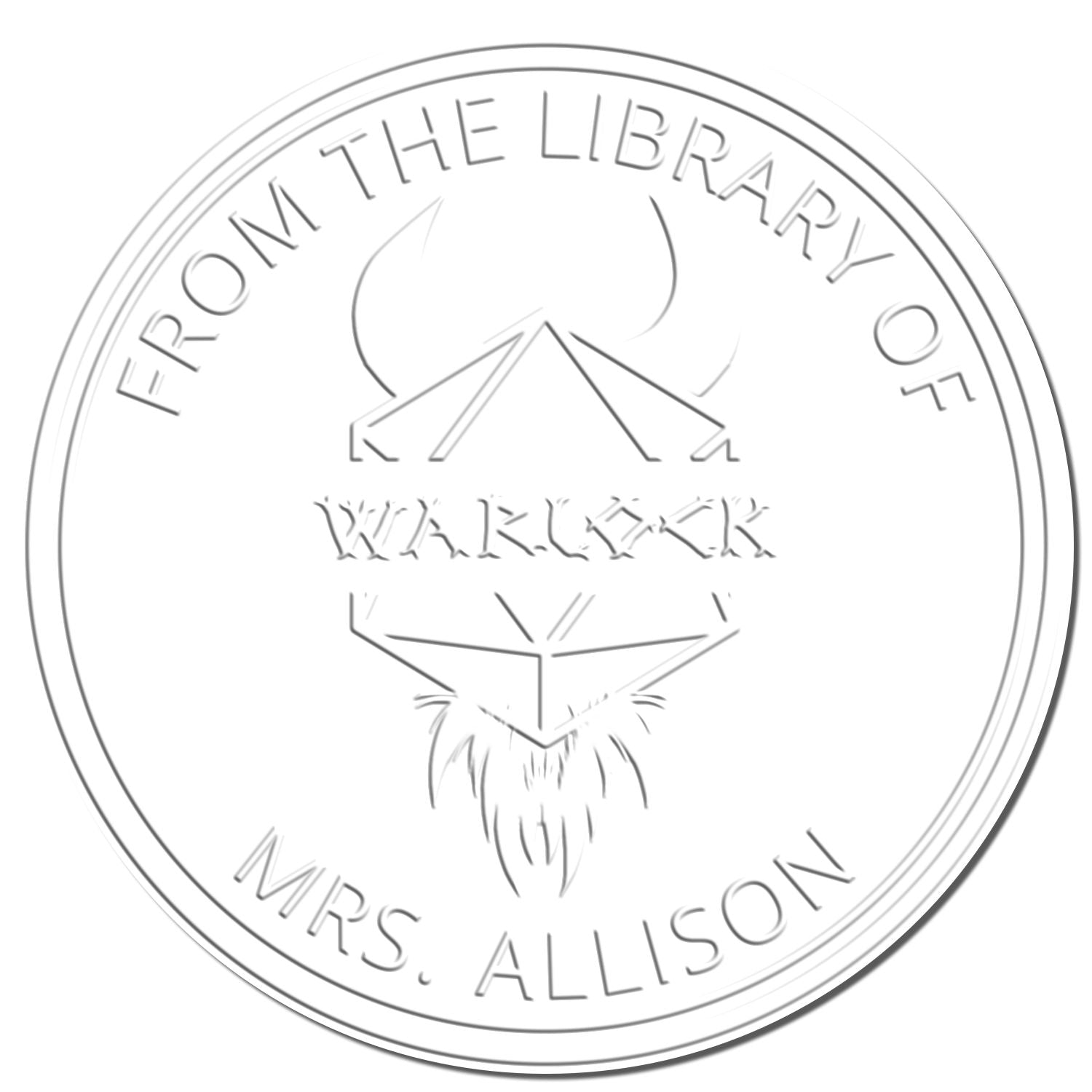 Ioun Stone of Insight Gamer Hybrid Customized Book Property Embossing Seal - Engineer Seal Stamps