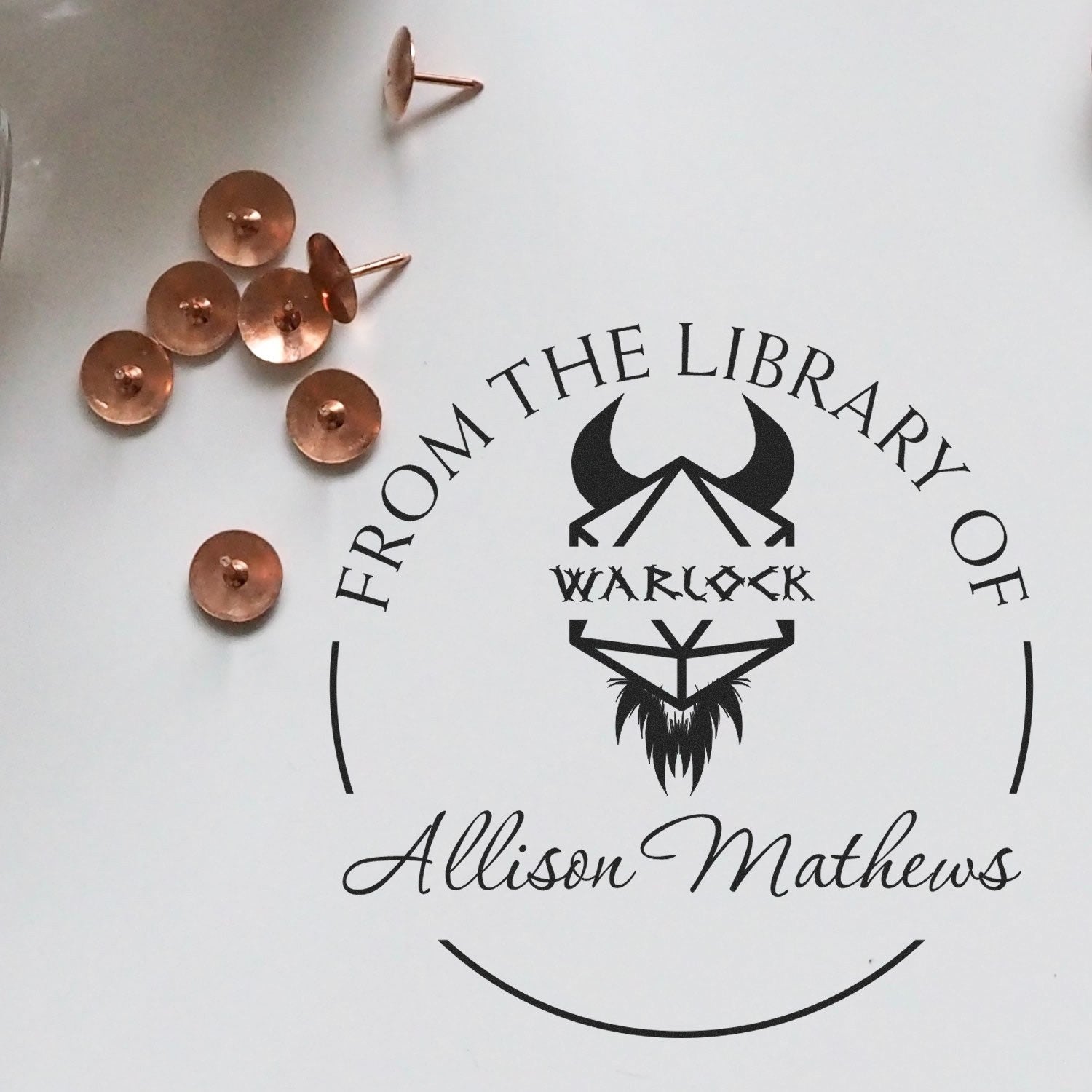 Ioun Stone of Insight Gamer Self-Inking Custom-Made Bookplate Design Stamp - Engineer Seal Stamps