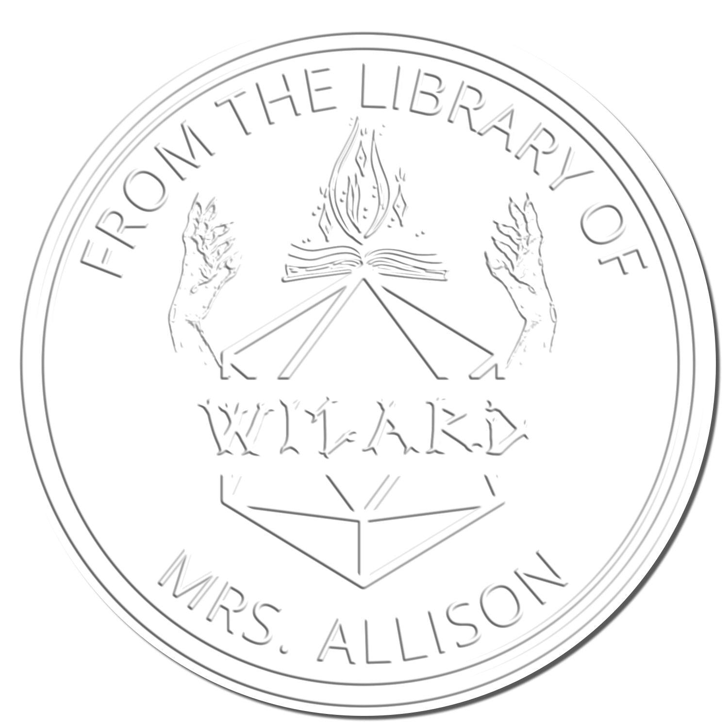 Javelin of Lightning Gamer Hybrid Customized Bookplate Design Embosser - Engineer Seal Stamps