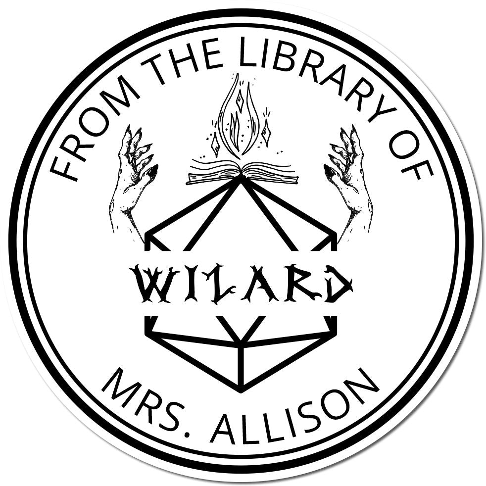 Javelin of Lightning Gamer Pre-Inked Customizable Book Stamp - Engineer Seal Stamps