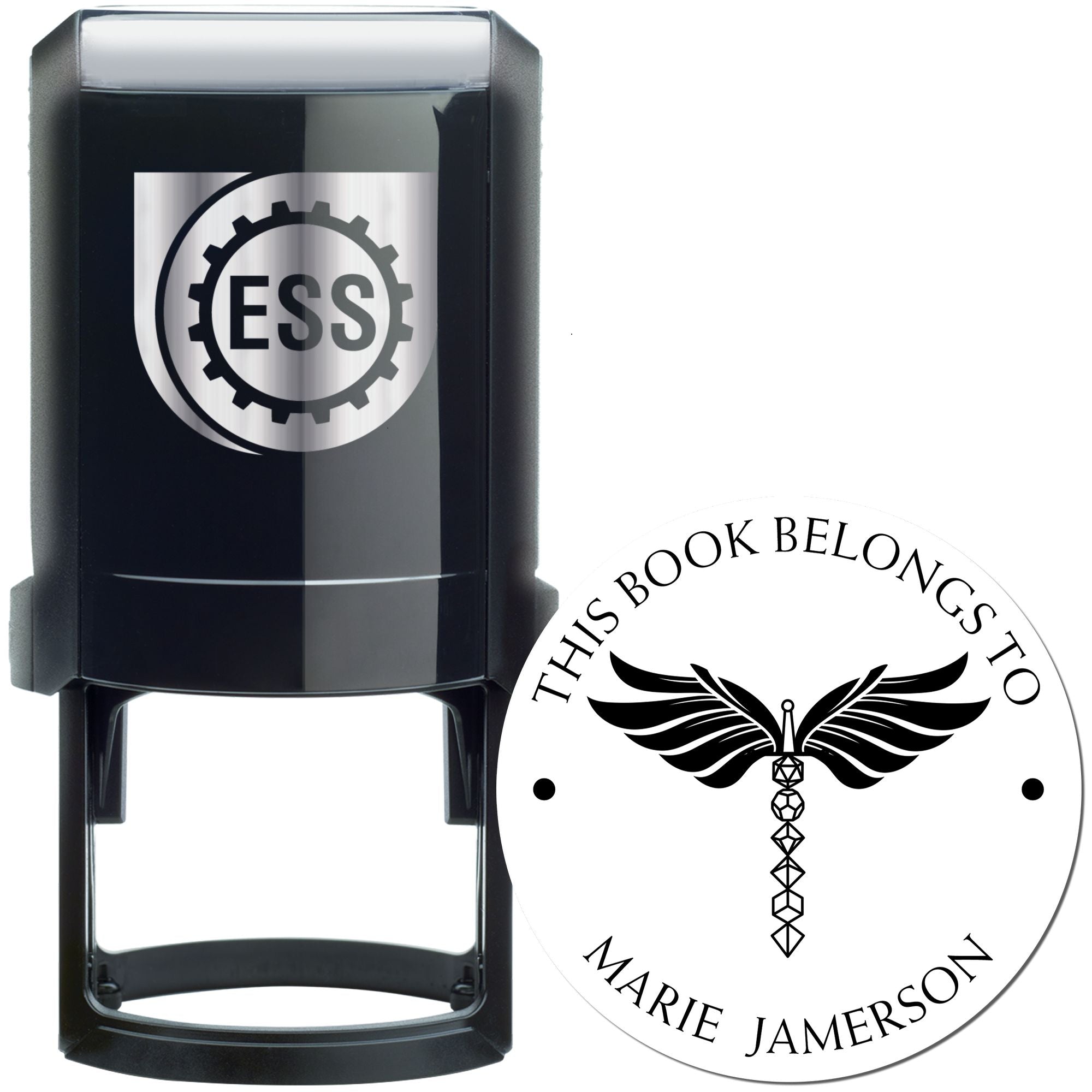 Manual of Bodily Health Gamer Self-Inking Custom-Made Bookplate Template Stamp - Engineer Seal Stamps