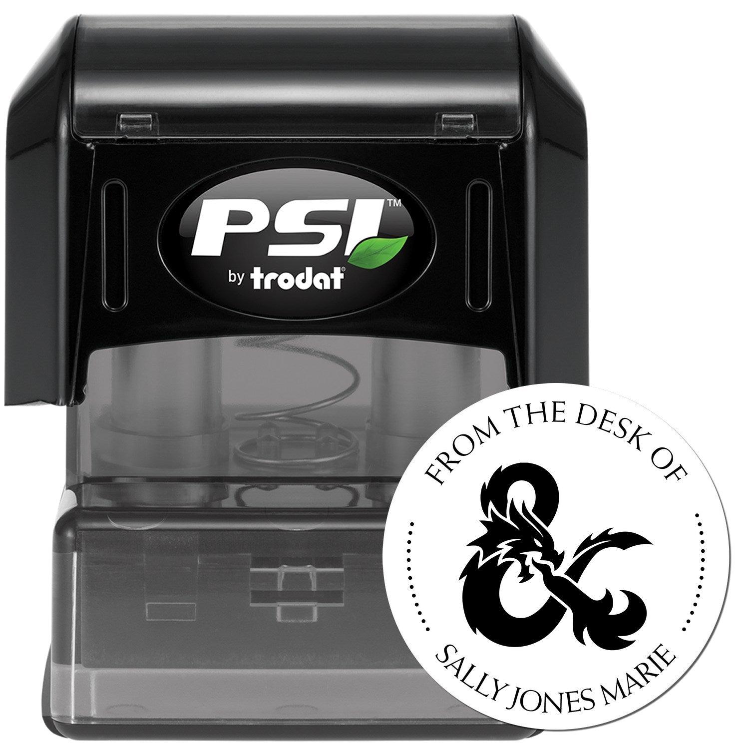 Necklace of Adaptation Gamer Pre-Inked Customizable Book Monogram Stamp - Engineer Seal Stamps