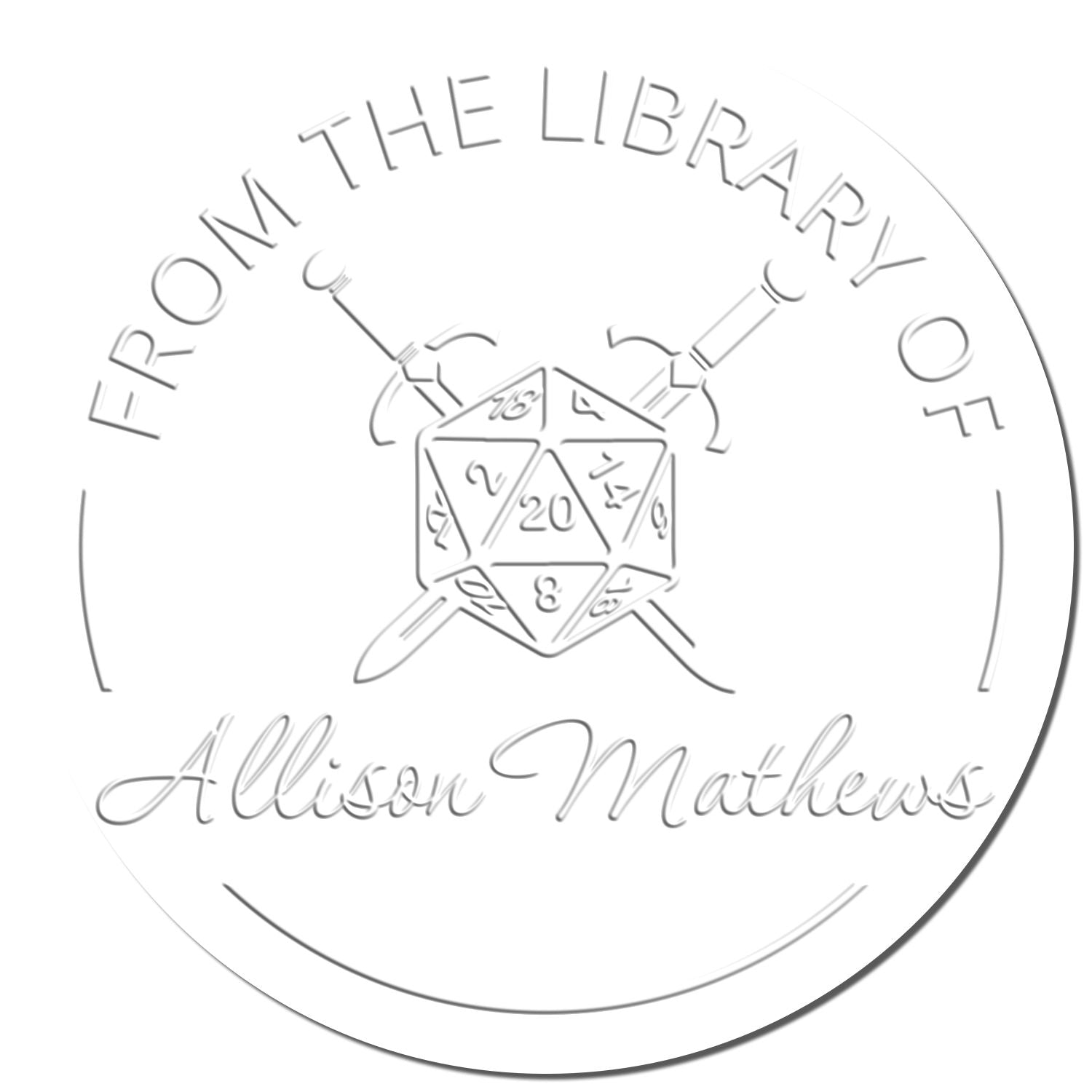 Soft Oathbow Gamer Custom-Made From The Desk Of Embossing Seal - Engineer Seal Stamps