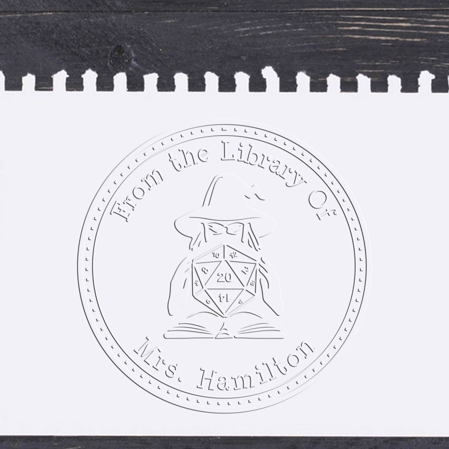 Soft Urn of Waking Dreams Game Player Custom-Made Book Label Embossing Seal - Engineer Seal Stamps