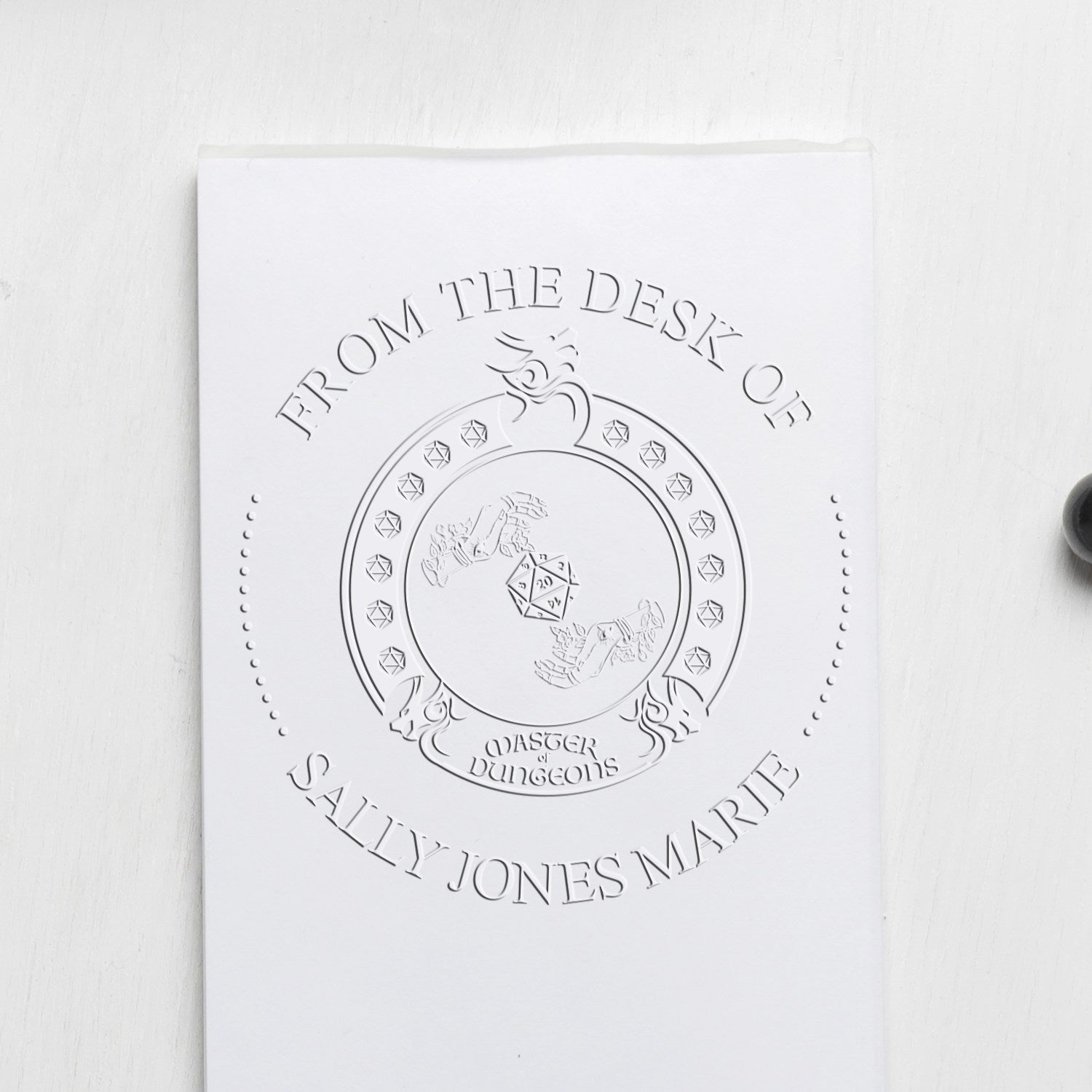 Xorn Talisman Game Player Handheld Personalized Ex Libris Design Embosser - Engineer Seal Stamps