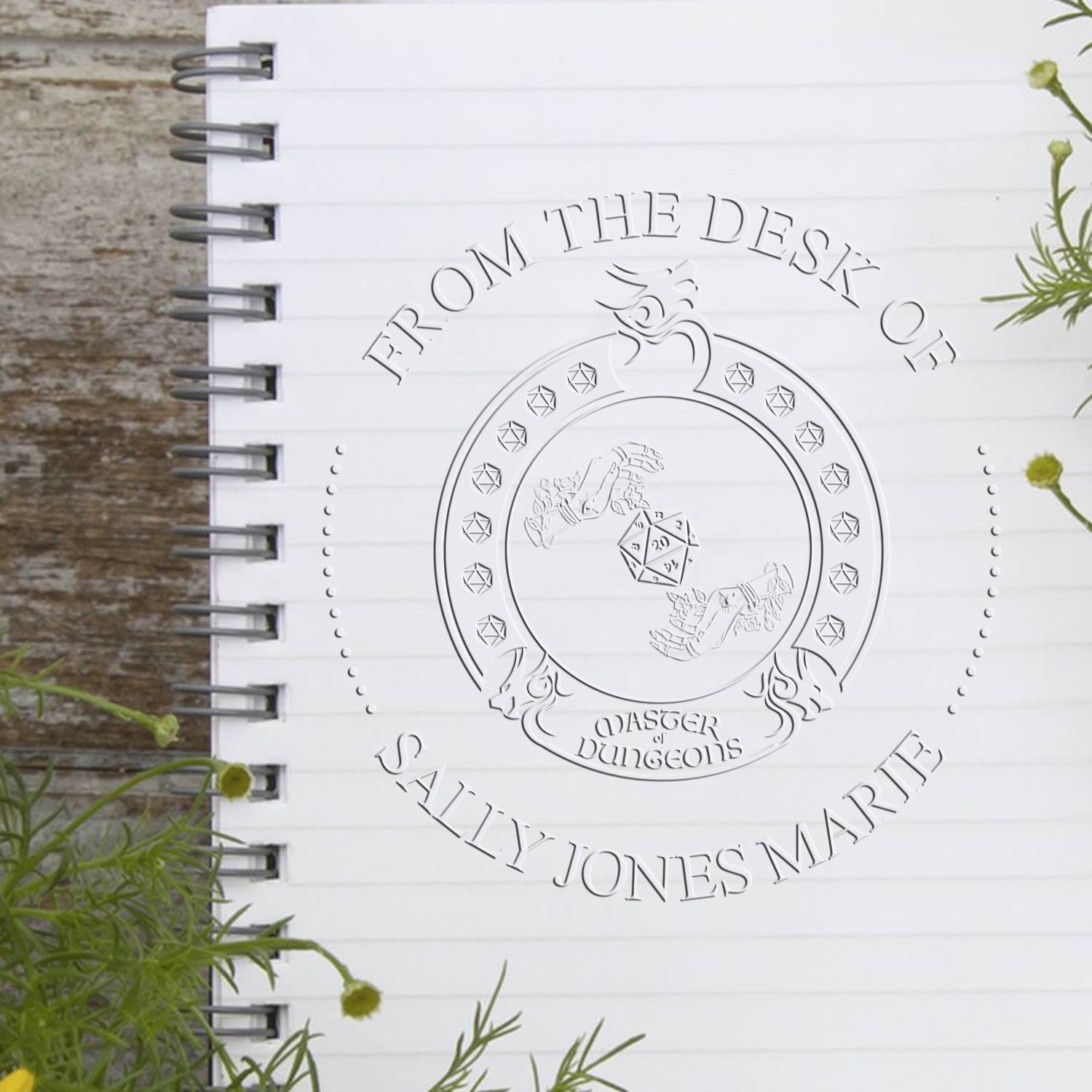 Xorn Talisman Game Player Desk Custom-Made Book Belongs To Embosser - Engineer Seal Stamps