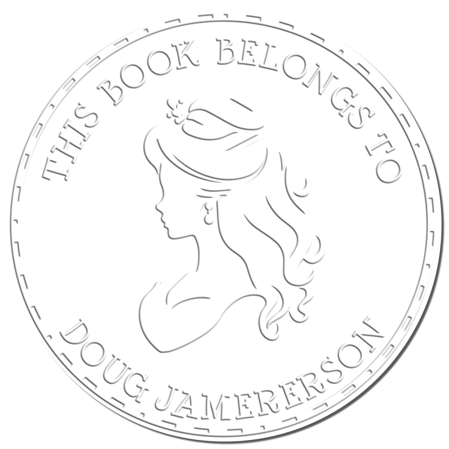 Princess Anastasia Hybrid Customized Book Library Embosser - Engineer Seal Stamps