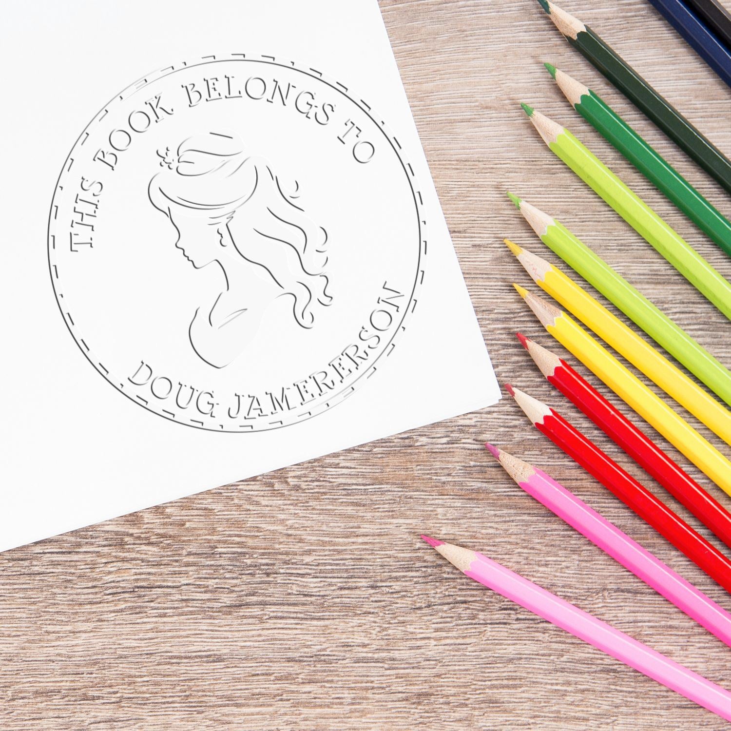 Princess Anastasia Desk Personalizable From The Desk Of Embossing Seal - Engineer Seal Stamps