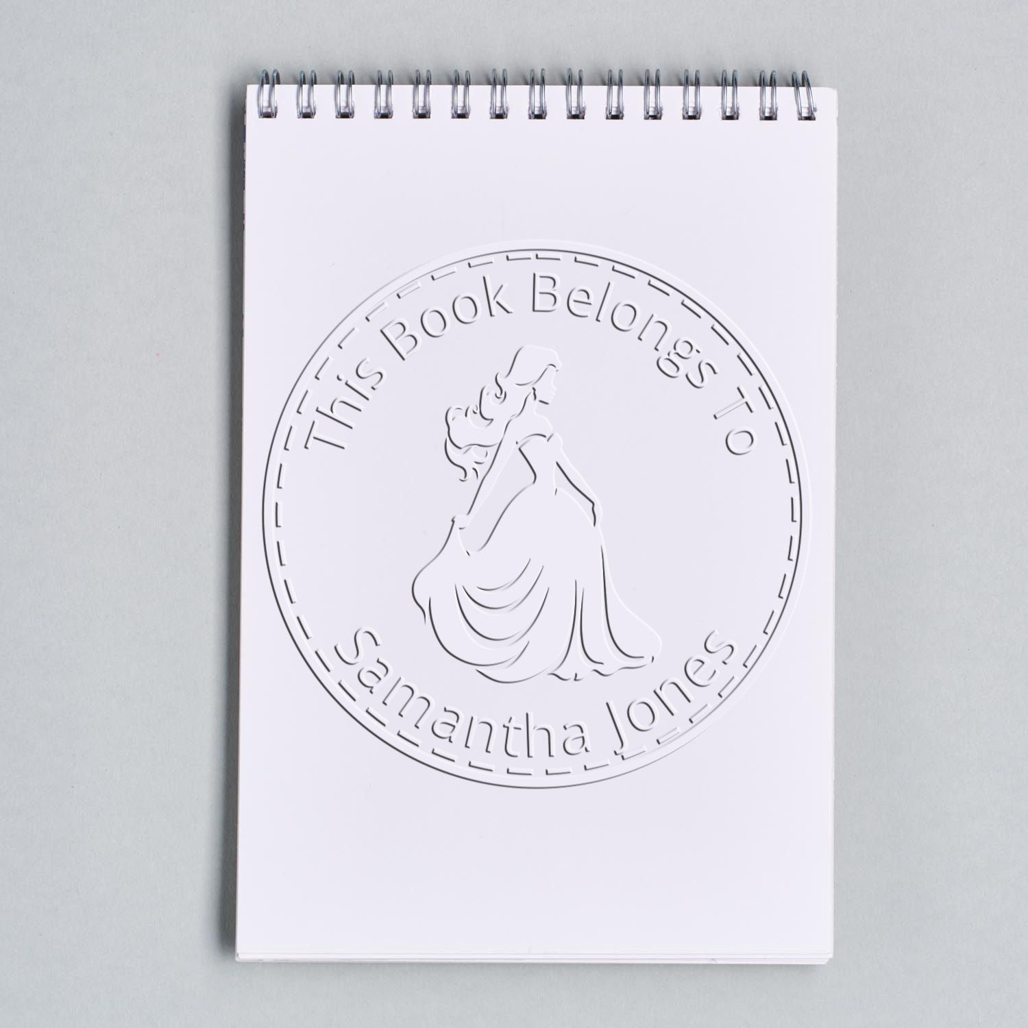 Princess Arabella Desk Personalizable This Book Belongs To Embosser - Engineer Seal Stamps