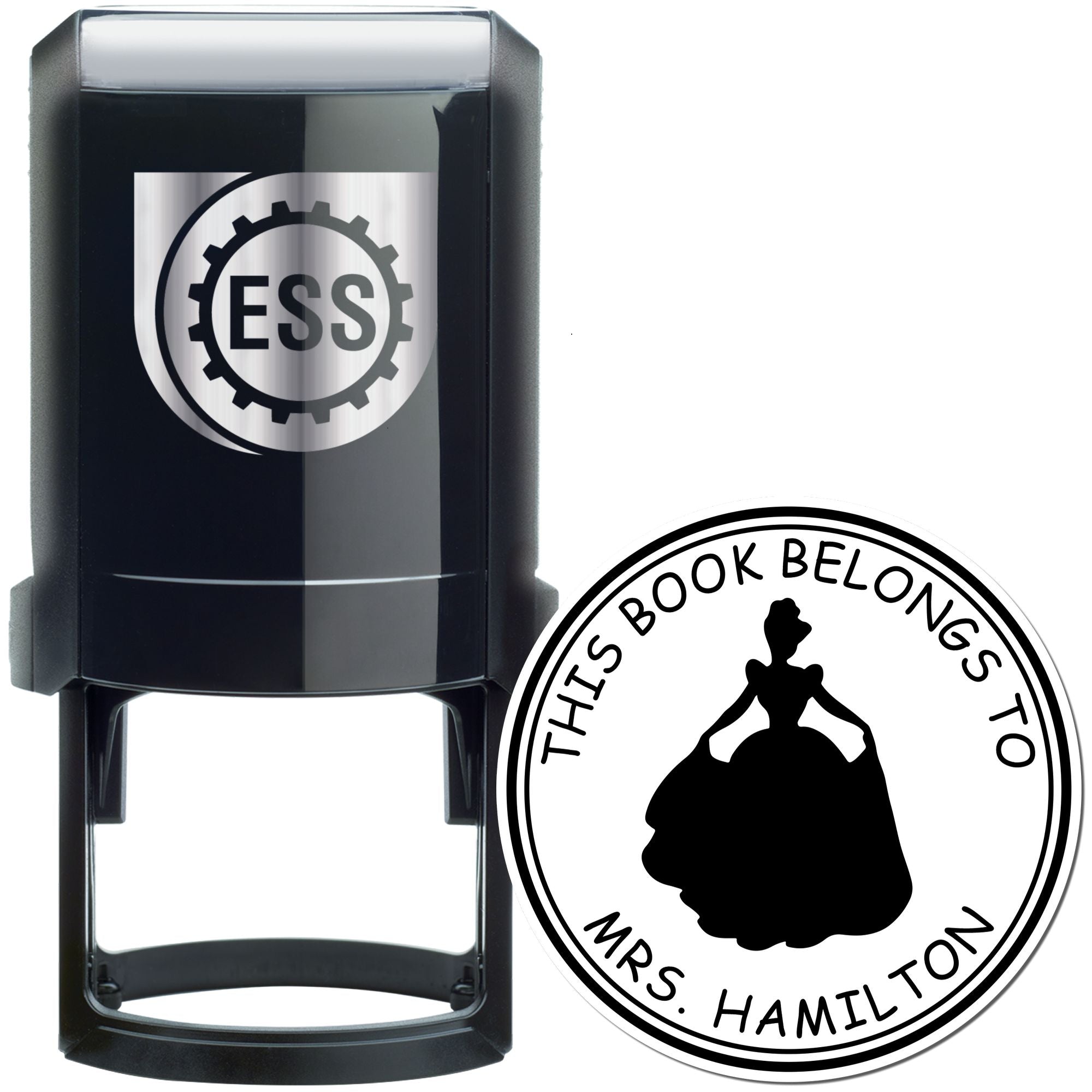 Princess Ariadne Self-Inking Personalizable Book Insignia Stamp - Engineer Seal Stamps