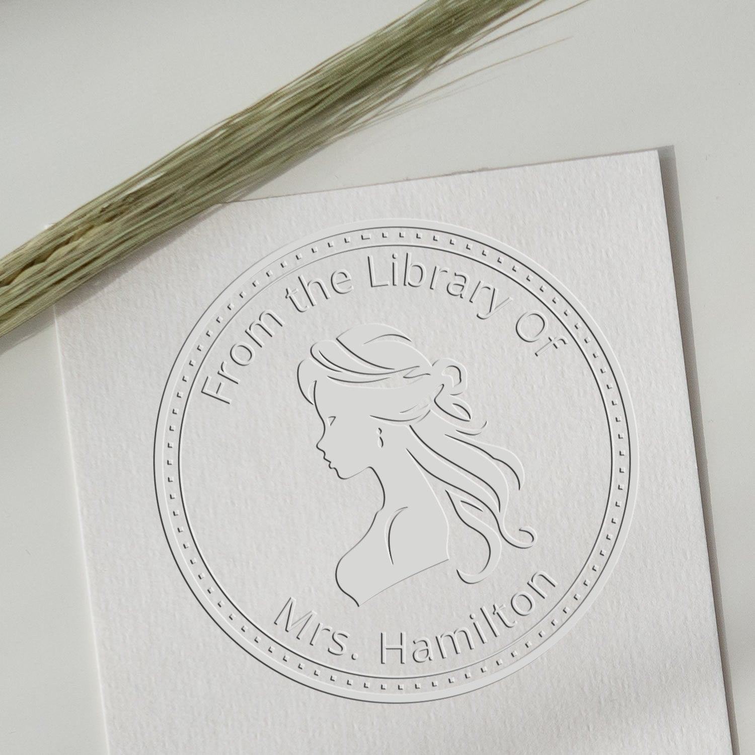 Princess Aurora Desk Personalizable This Book Belongs To Embossing Seal - Engineer Seal Stamps