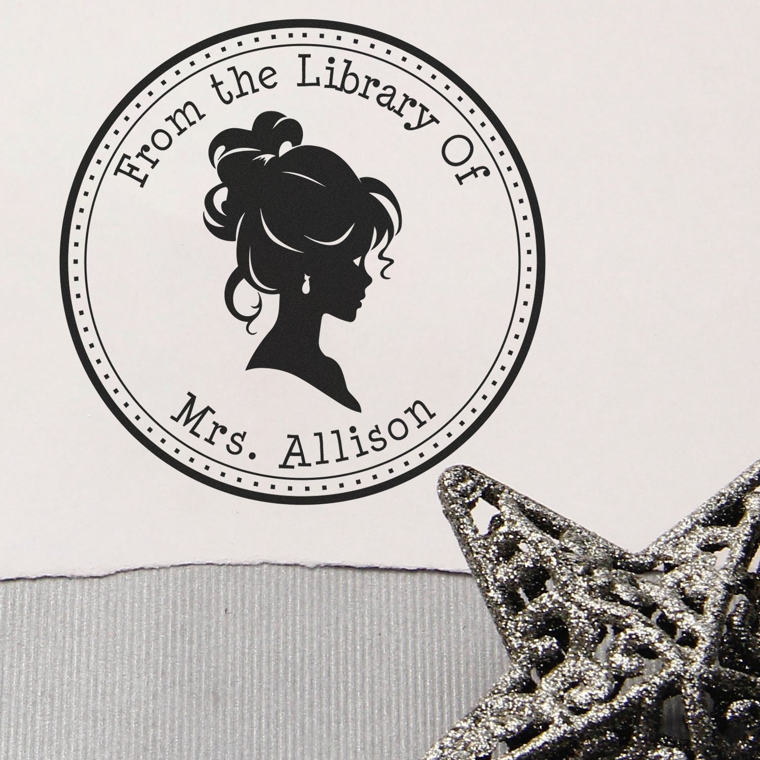 Princess Beatrice Self-Inking Personalizable Book Identity Stamp - Engineer Seal Stamps