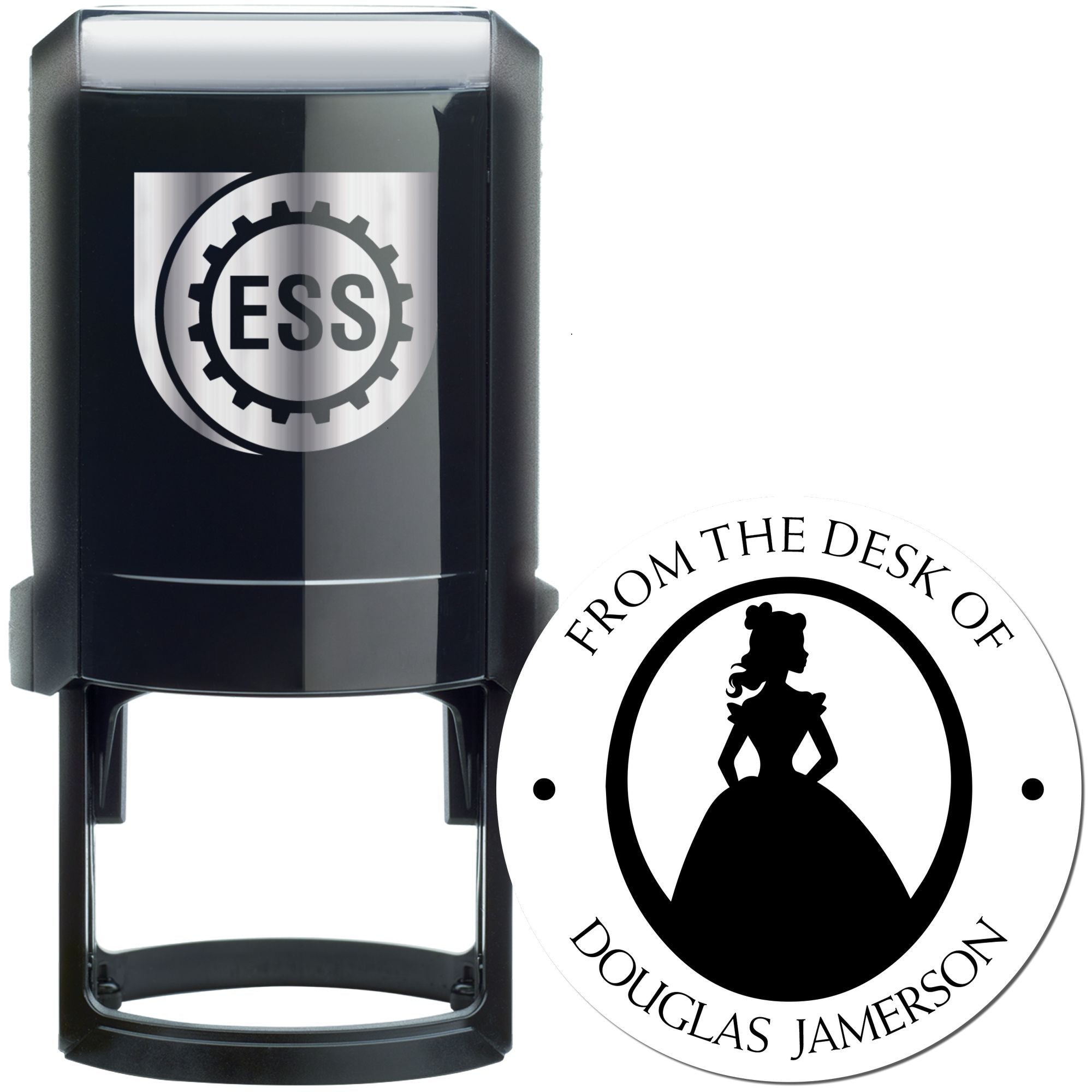 Princess Calliope Self-Inking Personalizable Book Personalization Stamp - Engineer Seal Stamps