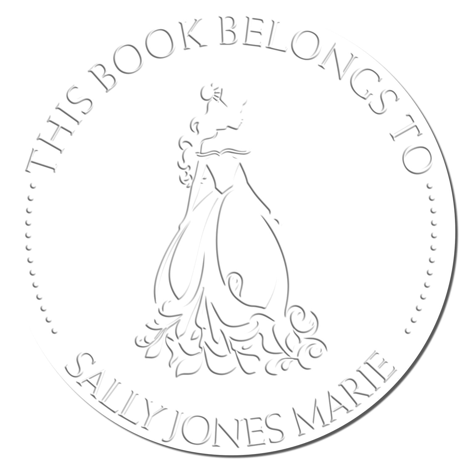 Soft Princess Camilla Custom-Made Bookplate Template Seal - Engineer Seal Stamps