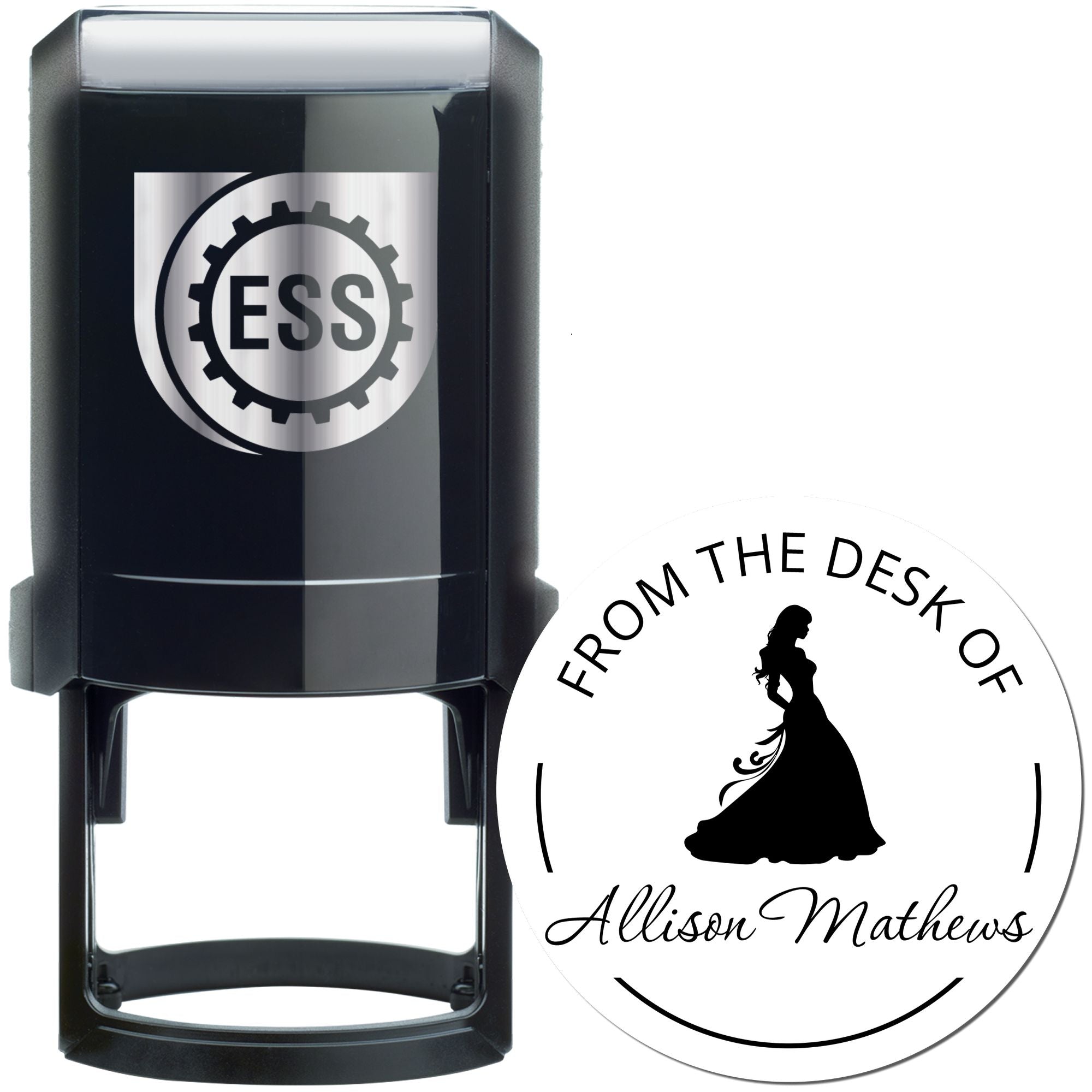 Princess Celeste Self-Inking Personalizable Book Property Stamp - Engineer Seal Stamps