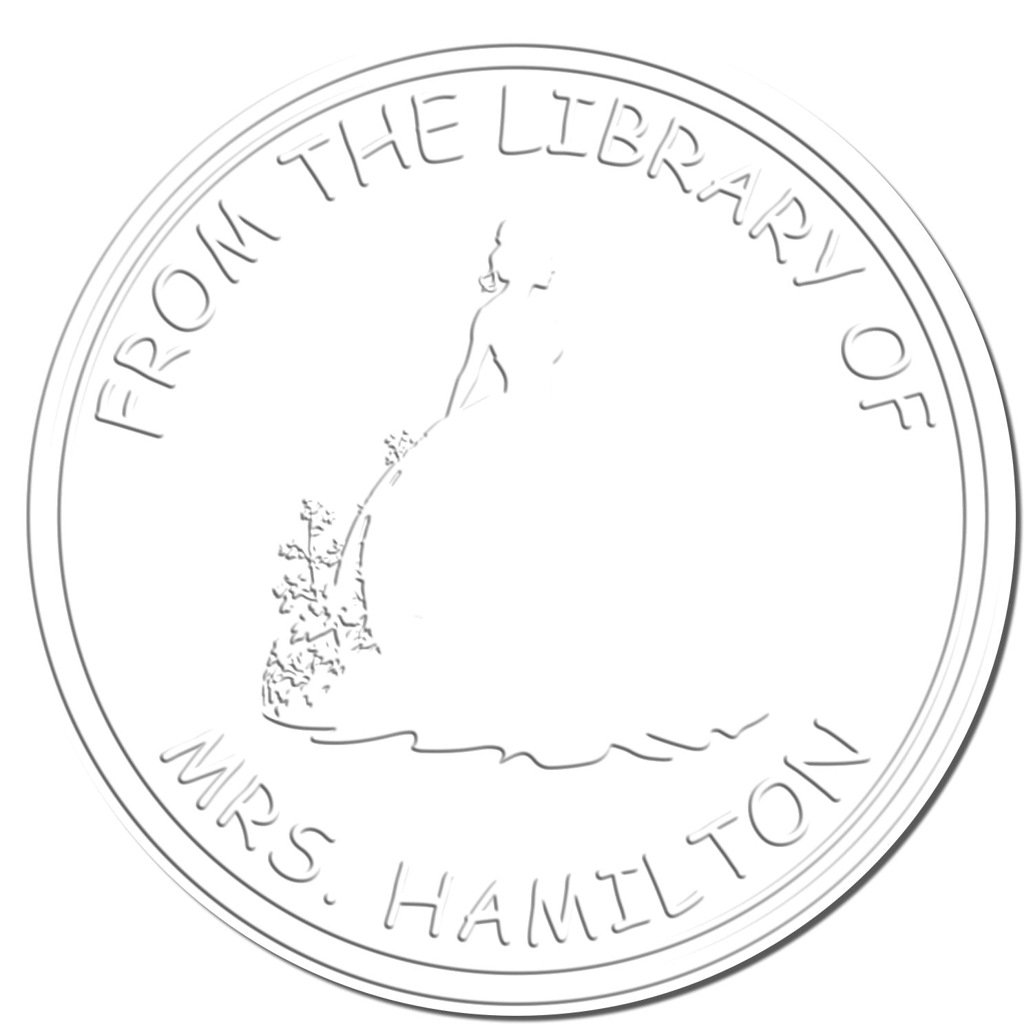 Soft Princess Eleanor Custom-Made Bookplate Printing Embossing Seal - Engineer Seal Stamps