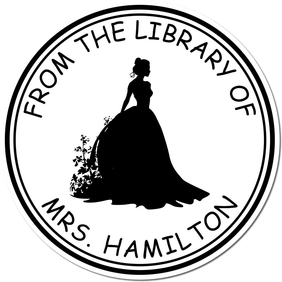 Wood Handle Princess Eleanor Customized Book Plate Stamp - Engineer Seal Stamps