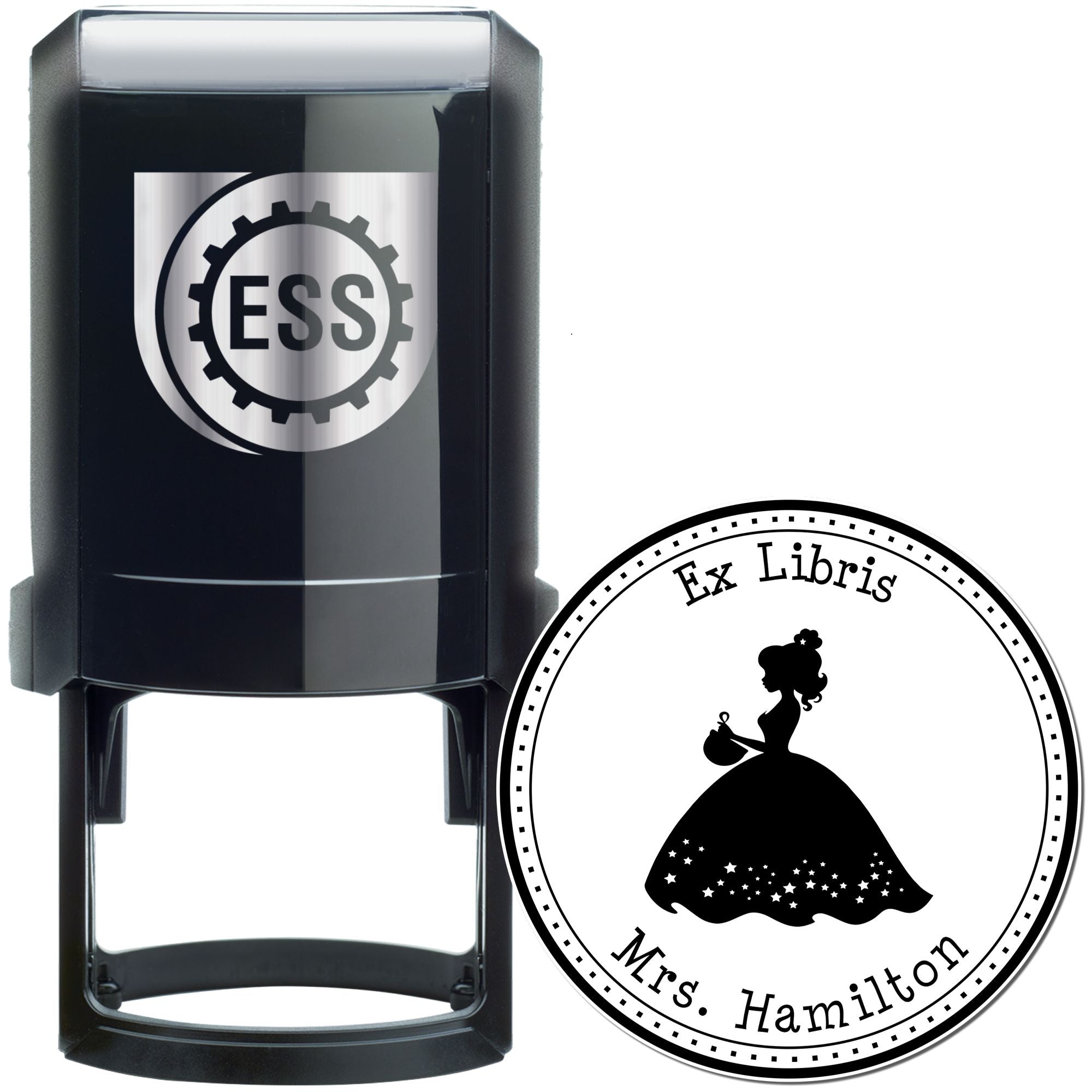 Princess Eloise Self-Inking Personalizable Bookplate Printing Stamp - Engineer Seal Stamps