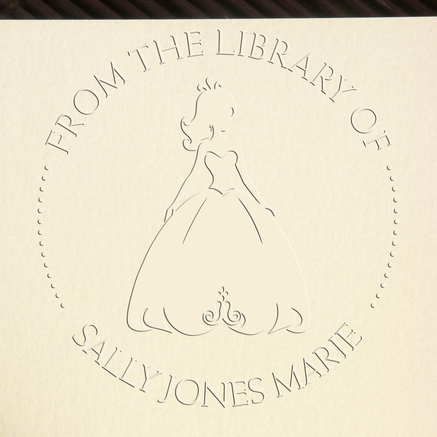 Princess Esmeralda Hybrid Customized Library Bookplate Embossing Seal - Engineer Seal Stamps
