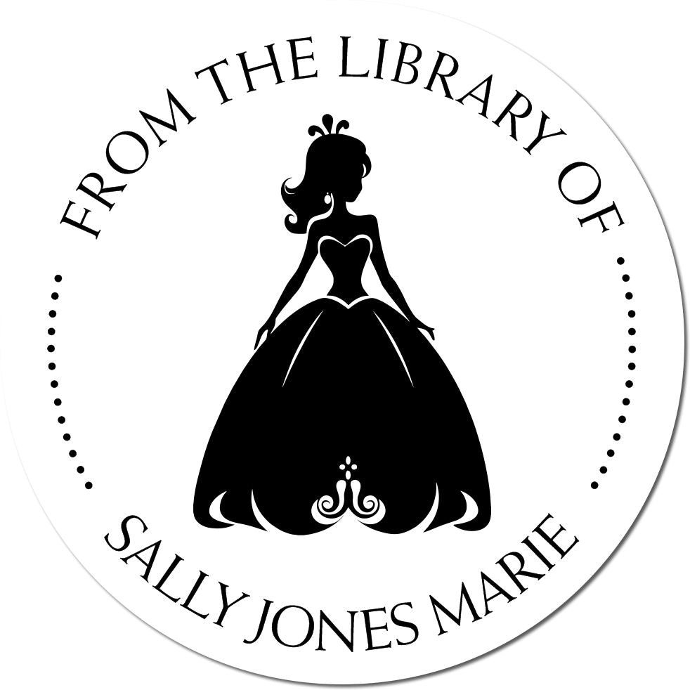 Wood Handle Princess Esmeralda Customized From The Home Library Of Stamp - Engineer Seal Stamps