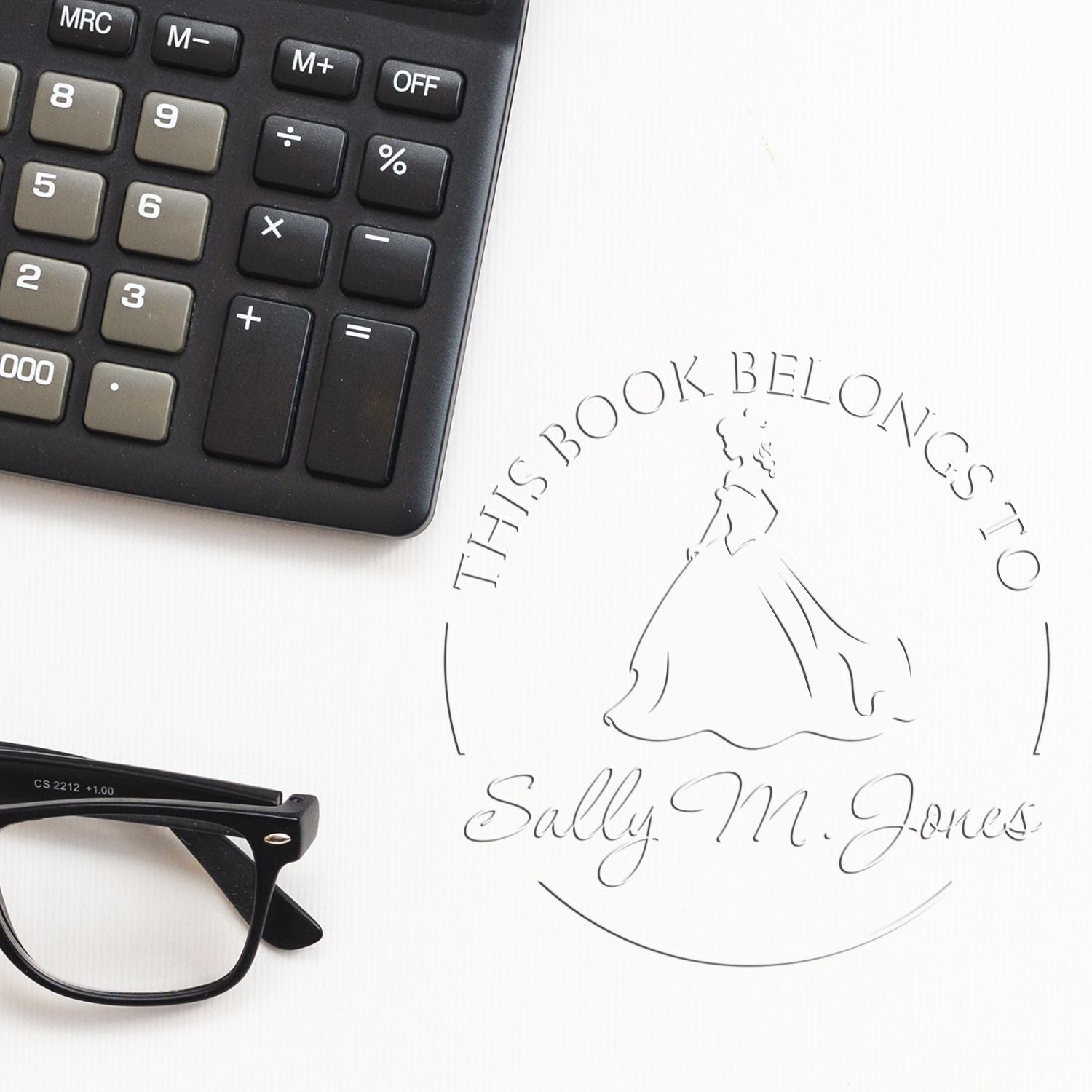 Princess Eugenie Desk Personalizable Book Embosser - Engineer Seal Stamps