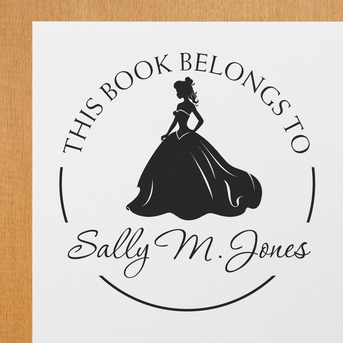 Princess Eugenie Pre-Inked Book Branding Stamp - Engineer Seal Stamps