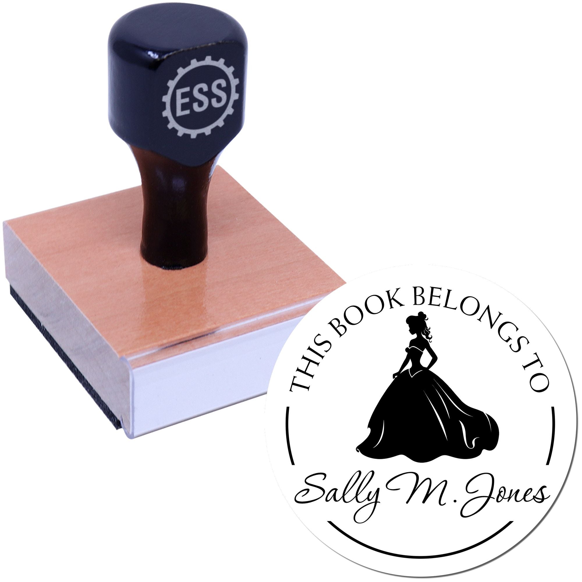 Wood Handle Princess Eugenie Customized Ex Libris Stamp - Engineer Seal Stamps