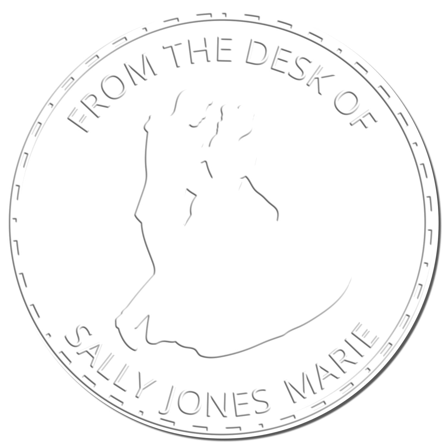 Soft Princess Fiona Custom-Made Library Ownership Embosser - Engineer Seal Stamps