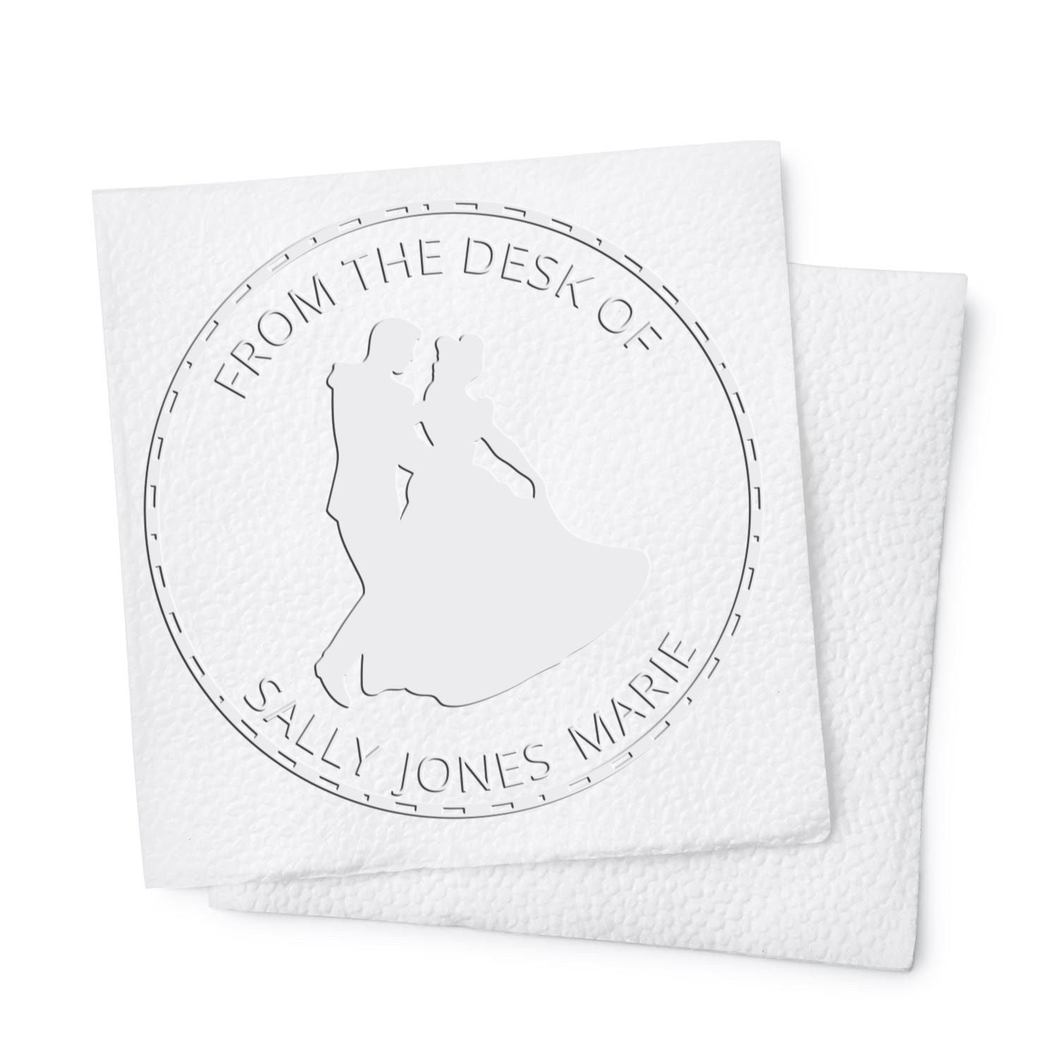 Soft Princess Fiona Custom-Made Library Ownership Embosser - Engineer Seal Stamps