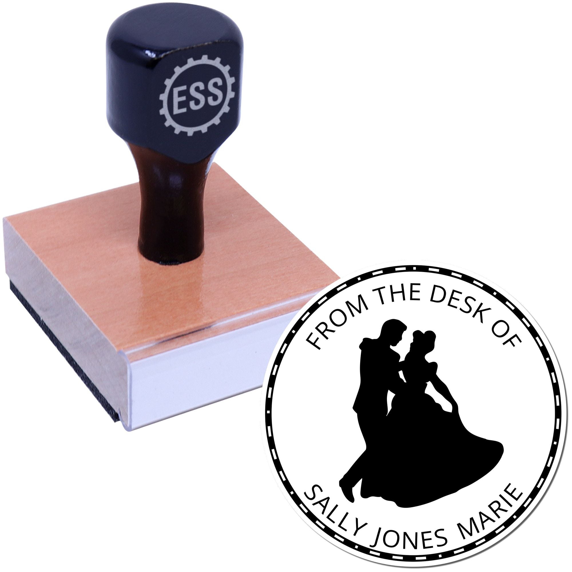 Wood Handle Princess Fiona Customized From The Study Of Stamp - Engineer Seal Stamps