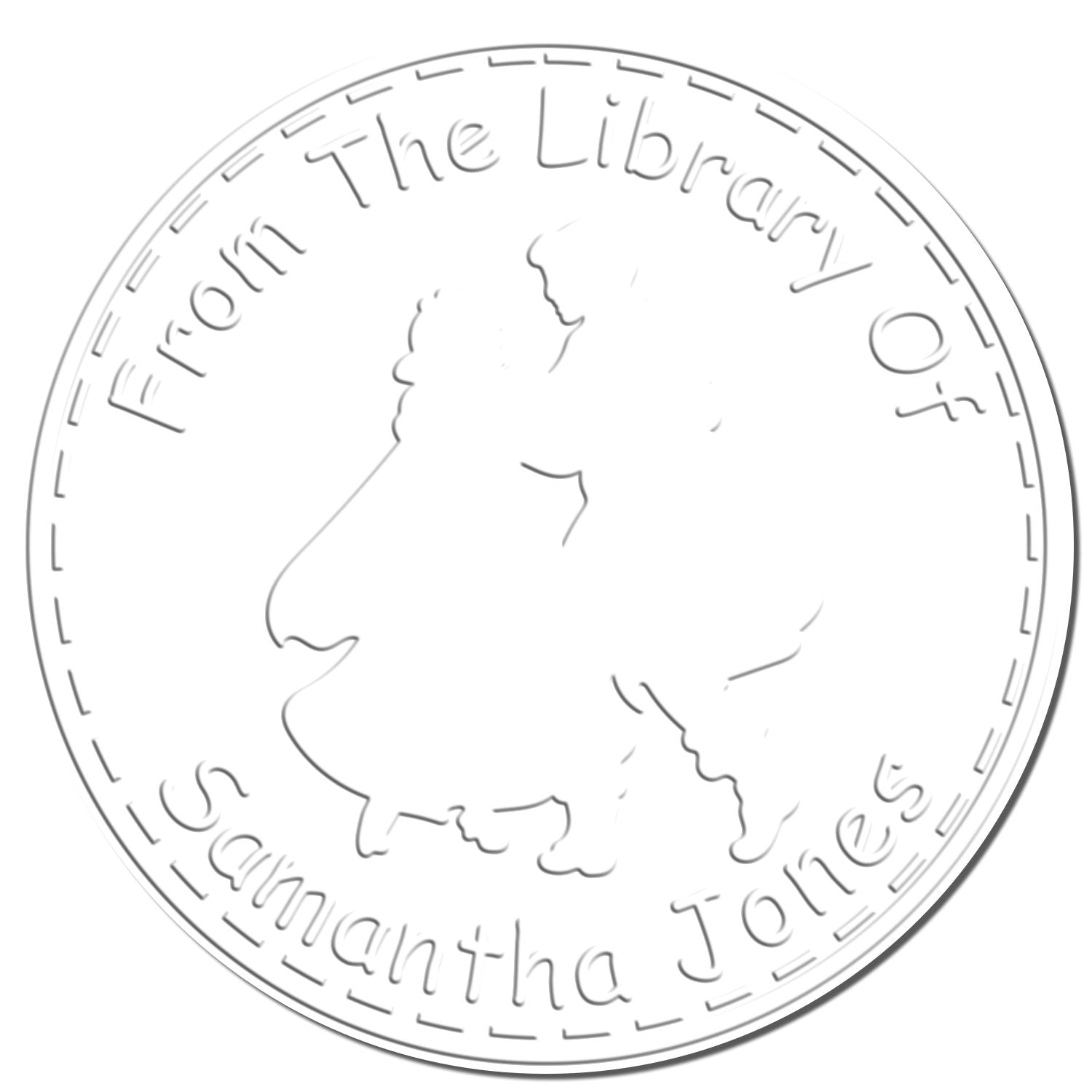 Princess Freya Hybrid Customized Name For Library Embosser - Engineer Seal Stamps