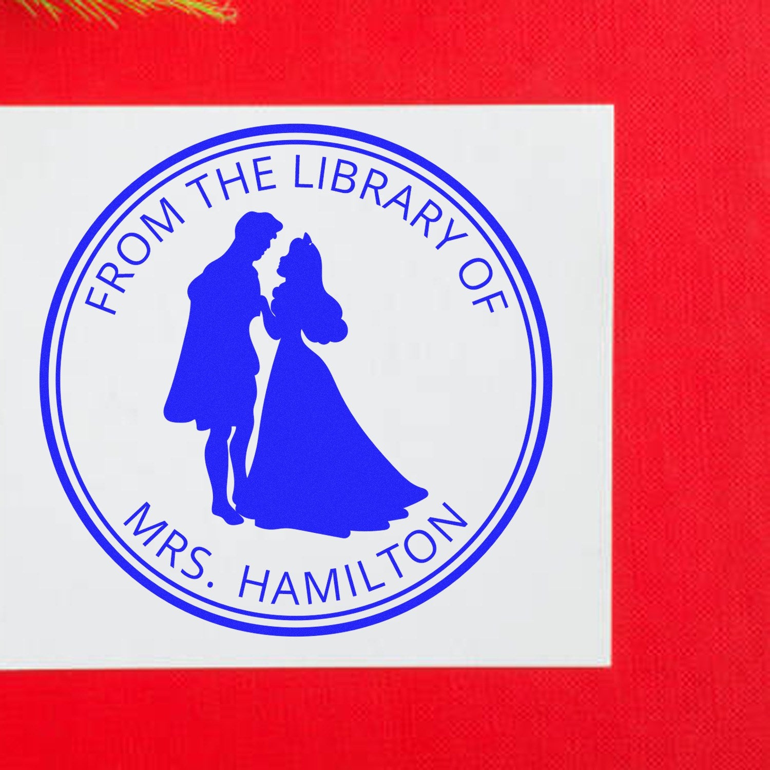 Princess Genevieve Self-Inking Personalizable Library Gift Stamp - Engineer Seal Stamps