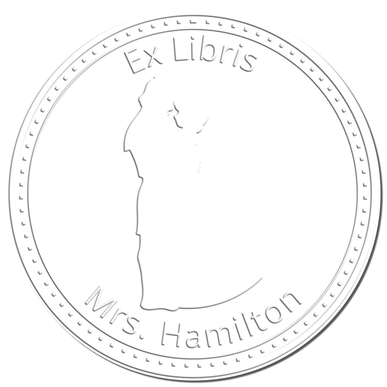 Soft Princess Guinevere Custom-Made Library Return Seal - Engineer Seal Stamps