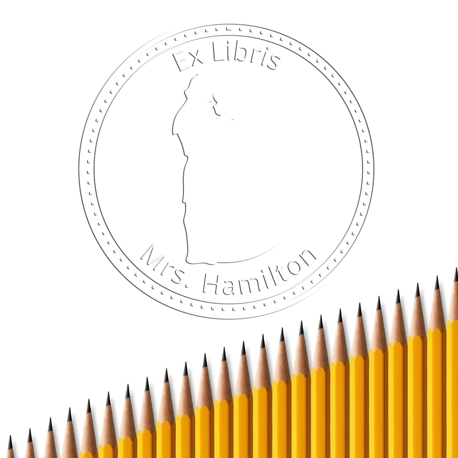 Soft Princess Guinevere Custom-Made Library Return Seal - Engineer Seal Stamps