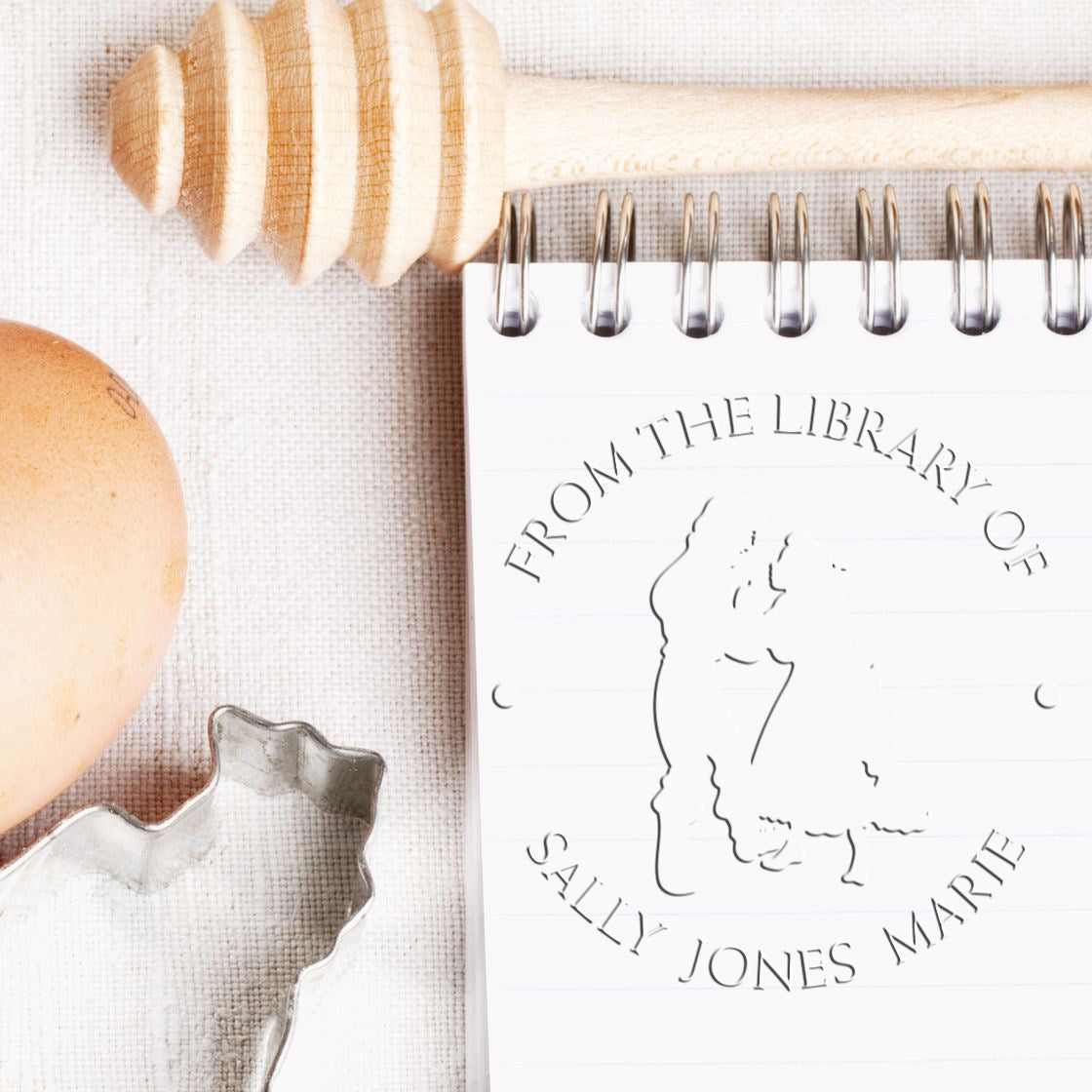 Soft Princess Helena Custom-Made Library Return Embossing Seal