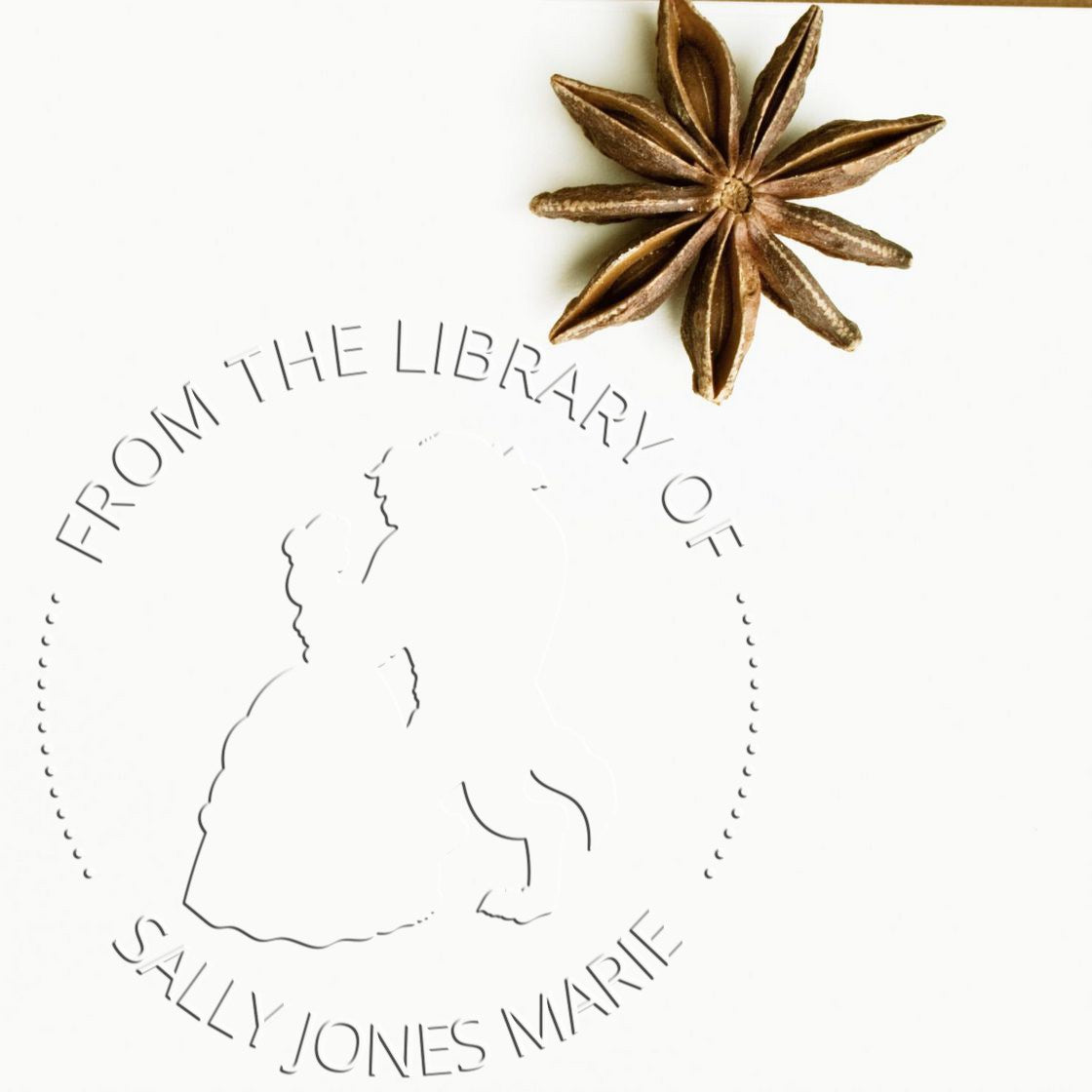 Princess Isabella Hybrid Customized From The Library Of Design Embossing Seal - Engineer Seal Stamps