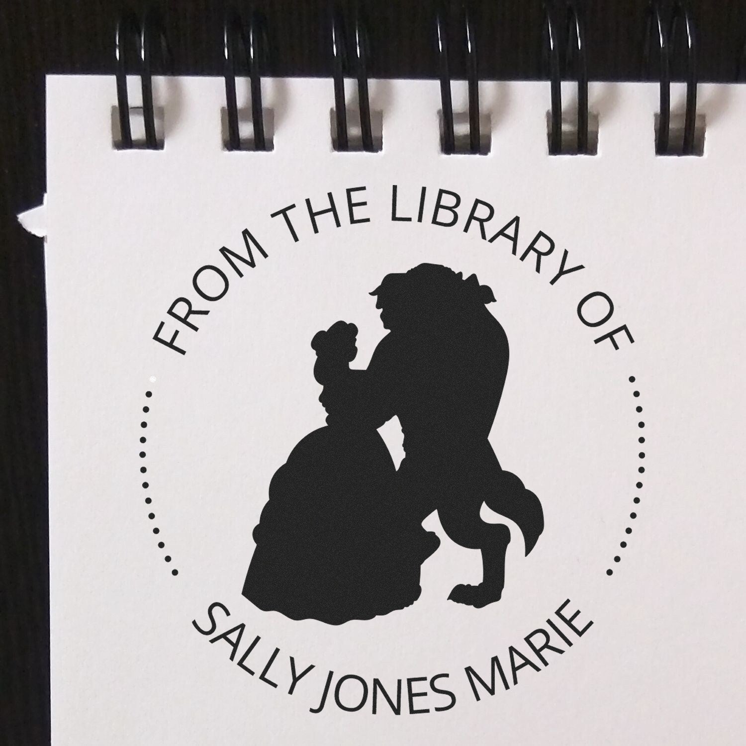 Princess Isabella Pre-Inked Bookplate Sticker Stamp - Engineer Seal Stamps