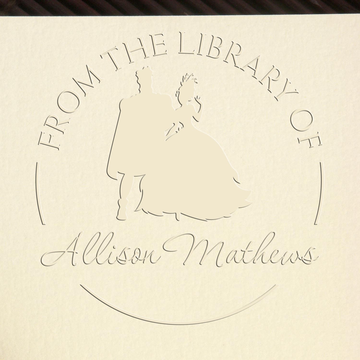 Princess Isadora Handheld Customized From The Library Of Embossing Seal