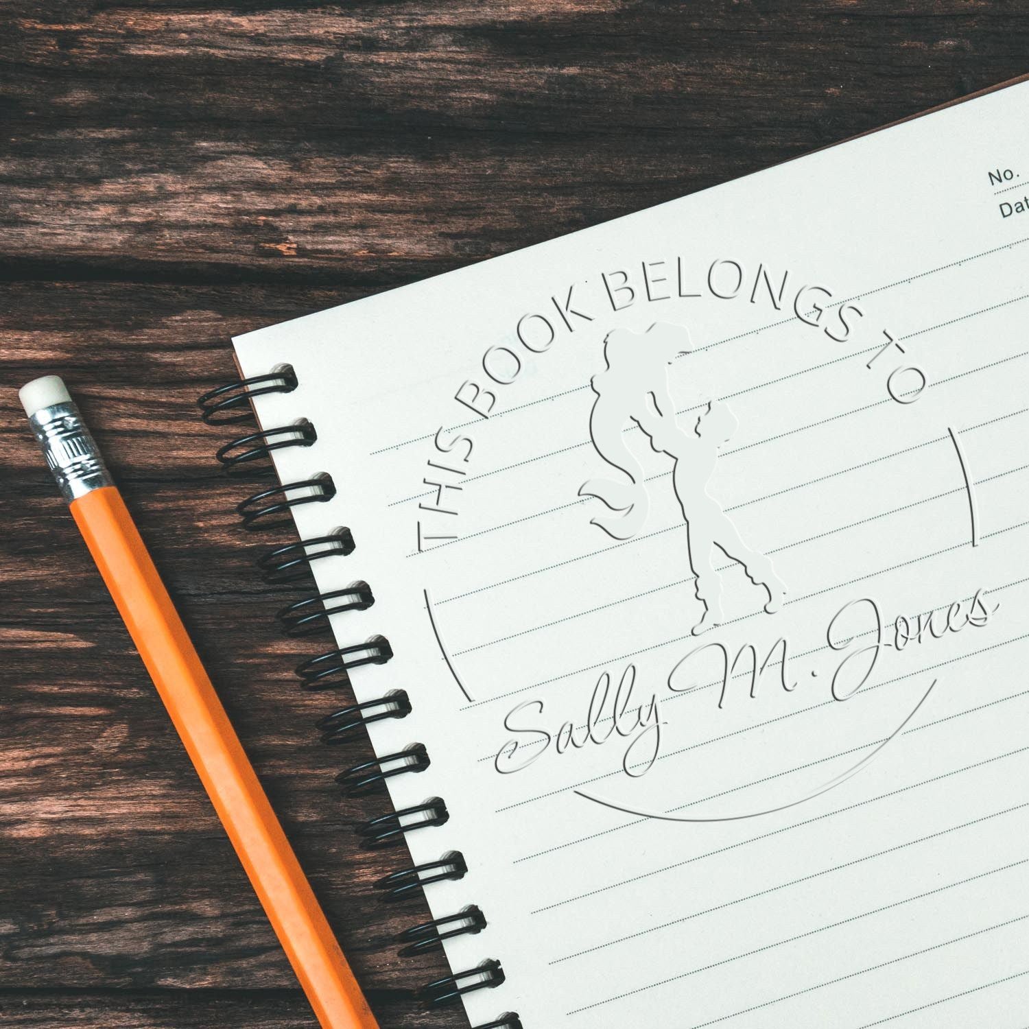 Princess Juliet Hybrid Customized Ex Libris Book Seal - Engineer Seal Stamps