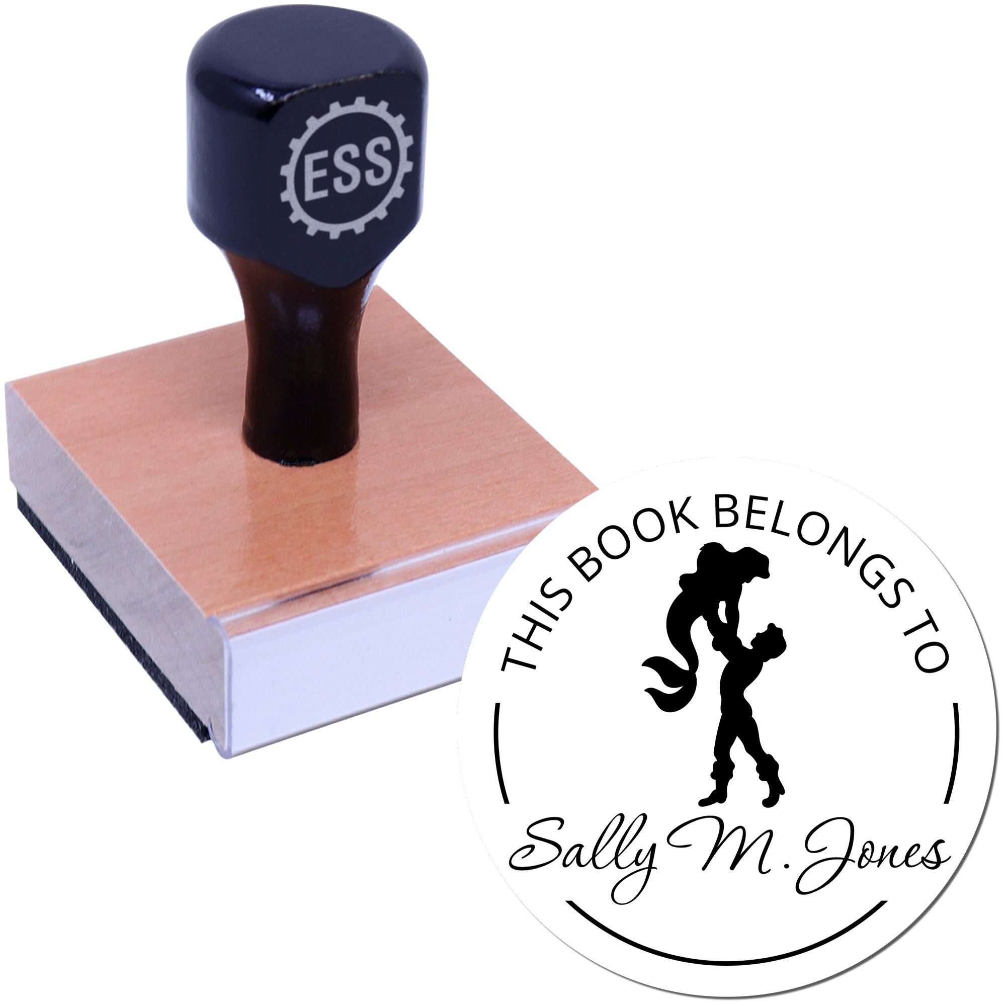 Wood Handle Princess Juliet Customized Belongs To The Library Of Stamp - Engineer Seal Stamps