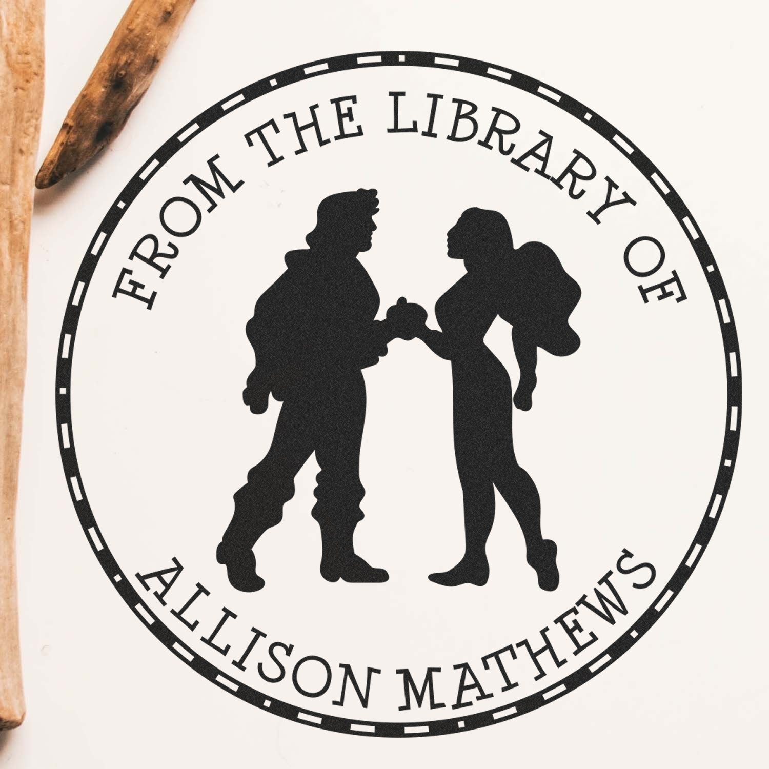 Wood Handle Princess Katarina Customized From The Office Of Stamp - Engineer Seal Stamps