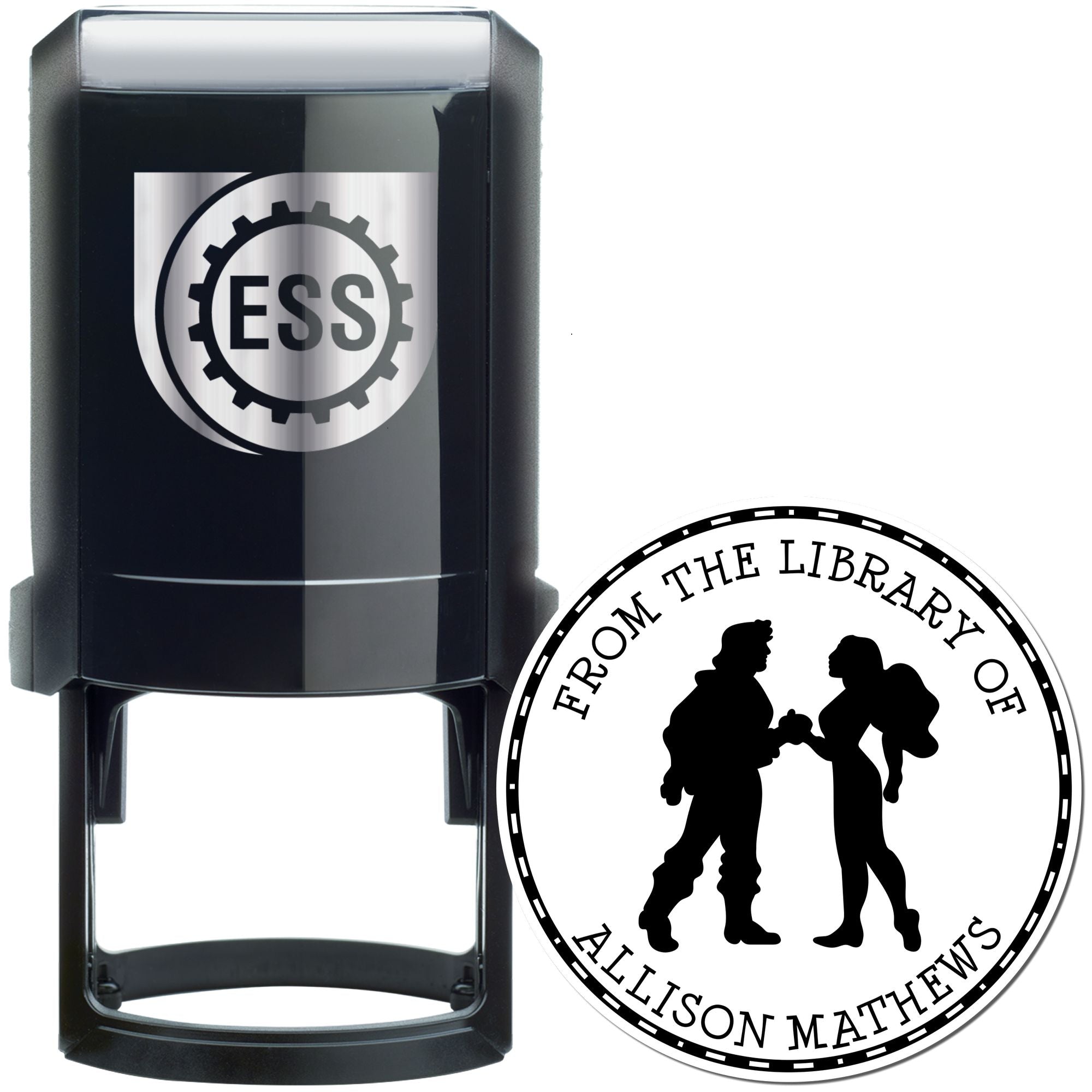 Princess Katarina Self-Inking Personalizable Book Ownership Stamp - Engineer Seal Stamps