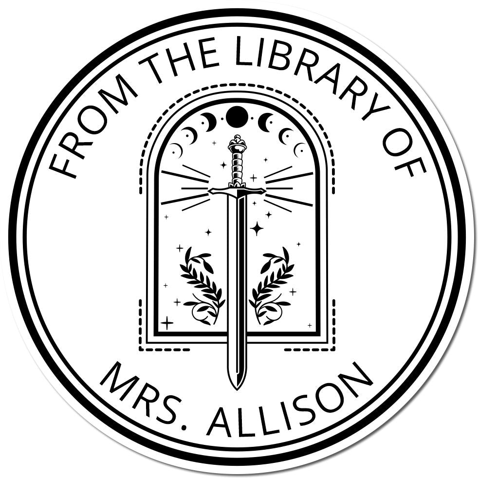 Wood Handle Soulreaver Mythical Swords Customized Book Design Stamp - Engineer Seal Stamps