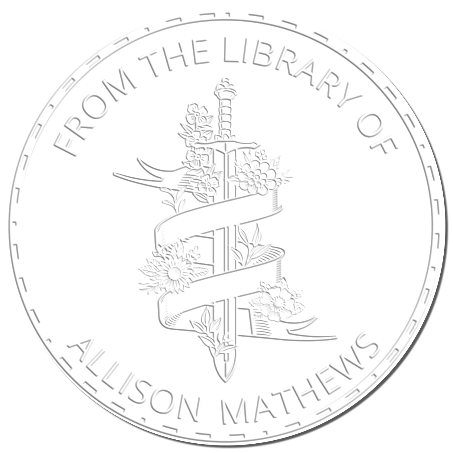 Inferno's Whisper Mythical Swords Handheld Customized Book Lover Seal - Engineer Seal Stamps