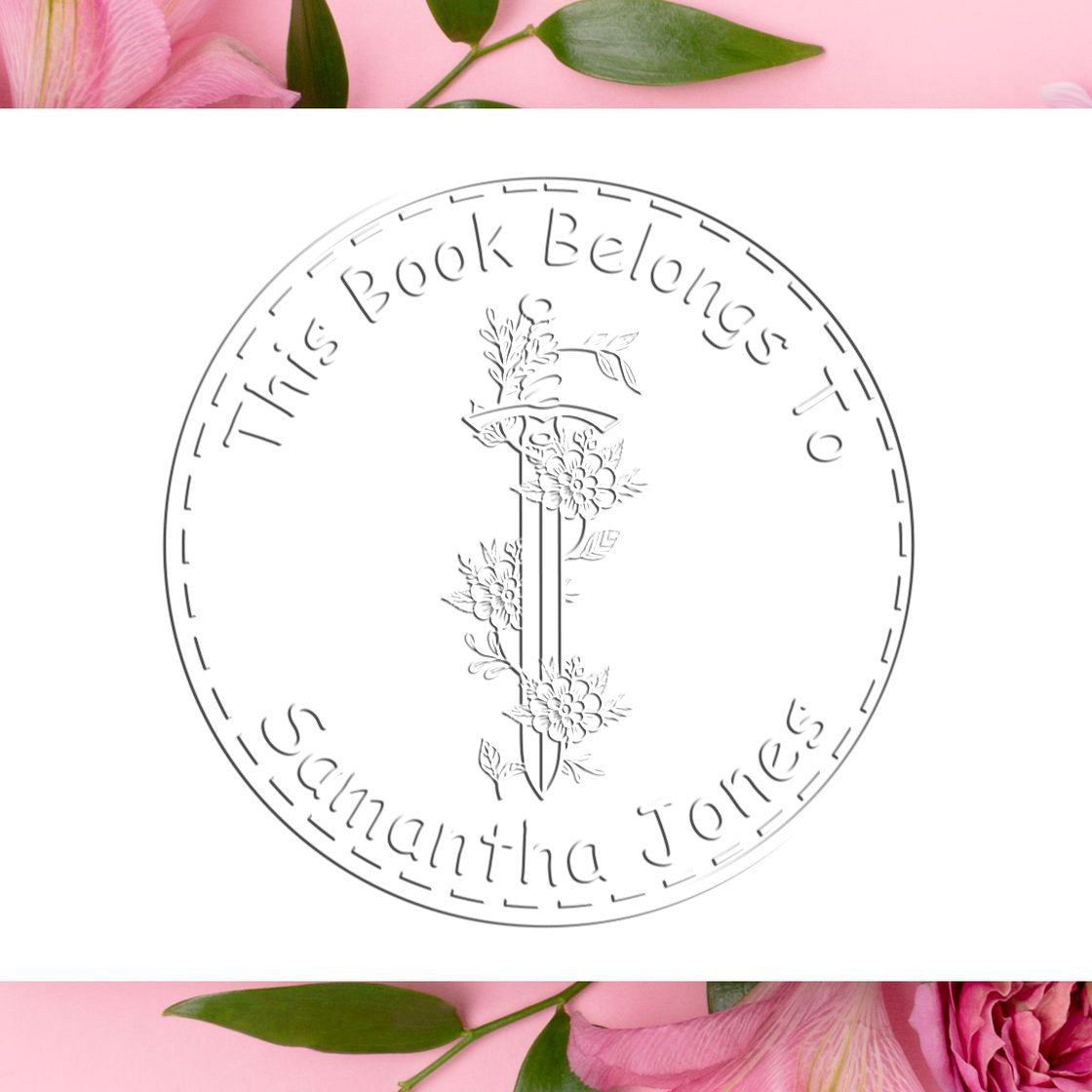 Soft Tempest's Heart Mythical Swords Custom-Made Library Seal - Engineer Seal Stamps